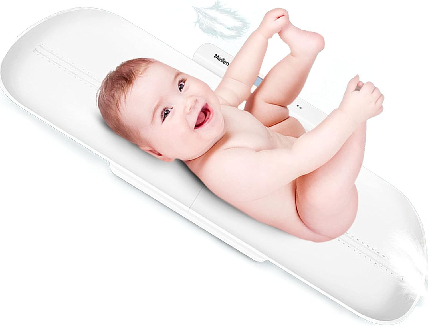 Baby Scale,Multi-Function Toddler Scale,Precision at 10G Measure Weight Accurately(Max: 220Lb) LCD Blue Backlight Comes with 2 AAA Batteries. image number 2