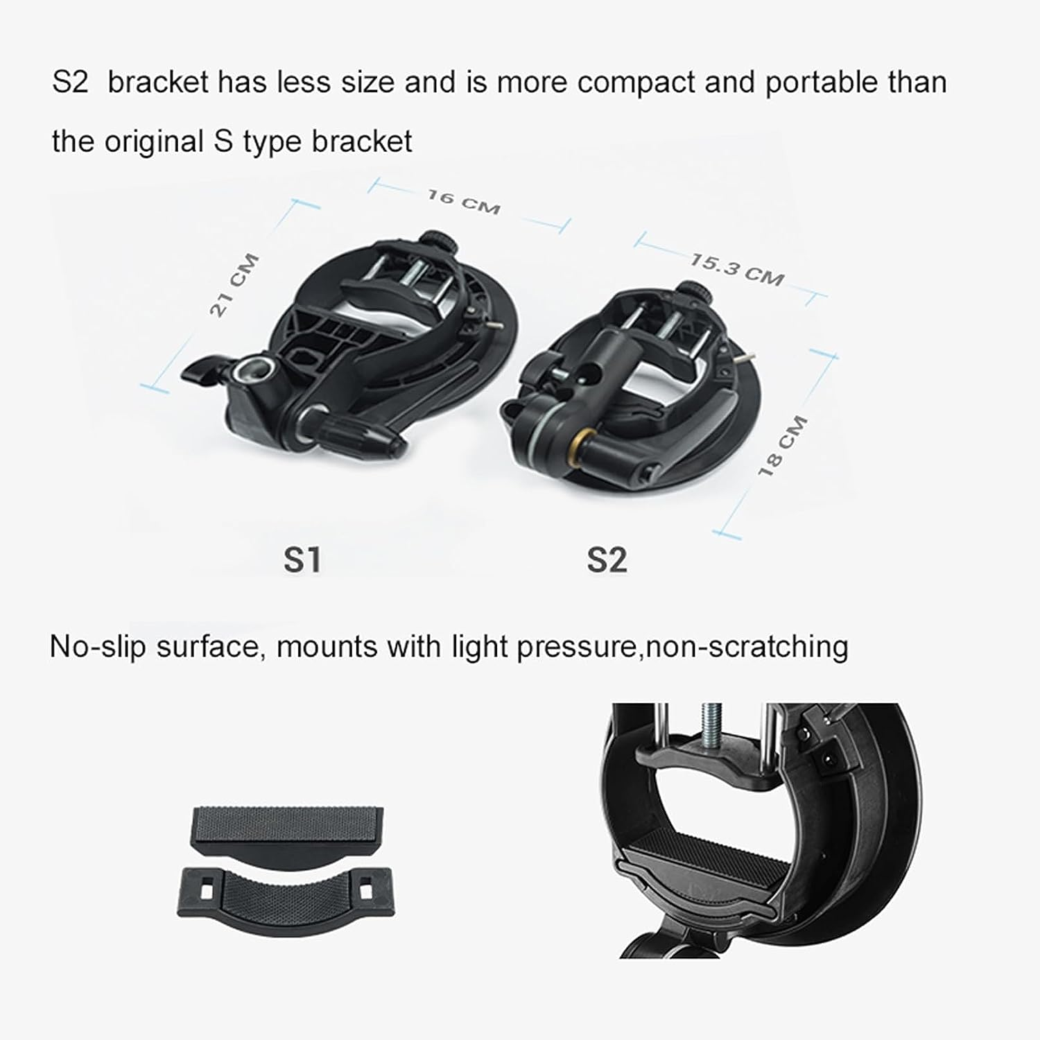 Godox S2 Flash Bracket Bowens Mount Holder for Godox Ad200Pro, AD200, Ad400Pro, V1 Series V860II Series TT685 Series TT350 Speedlite and Snoot Series, Softbox, Reflector, Diffuser image number 5