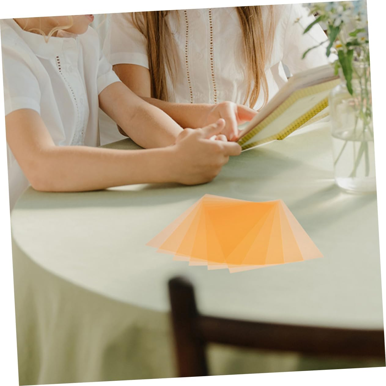 Jojofuny Colored PVC Film Light Filters 5 Sheets 11.7 X 8.3 Inch Transparent Light Correction Sheets for Photography Lighting and Stage Effects image number 4