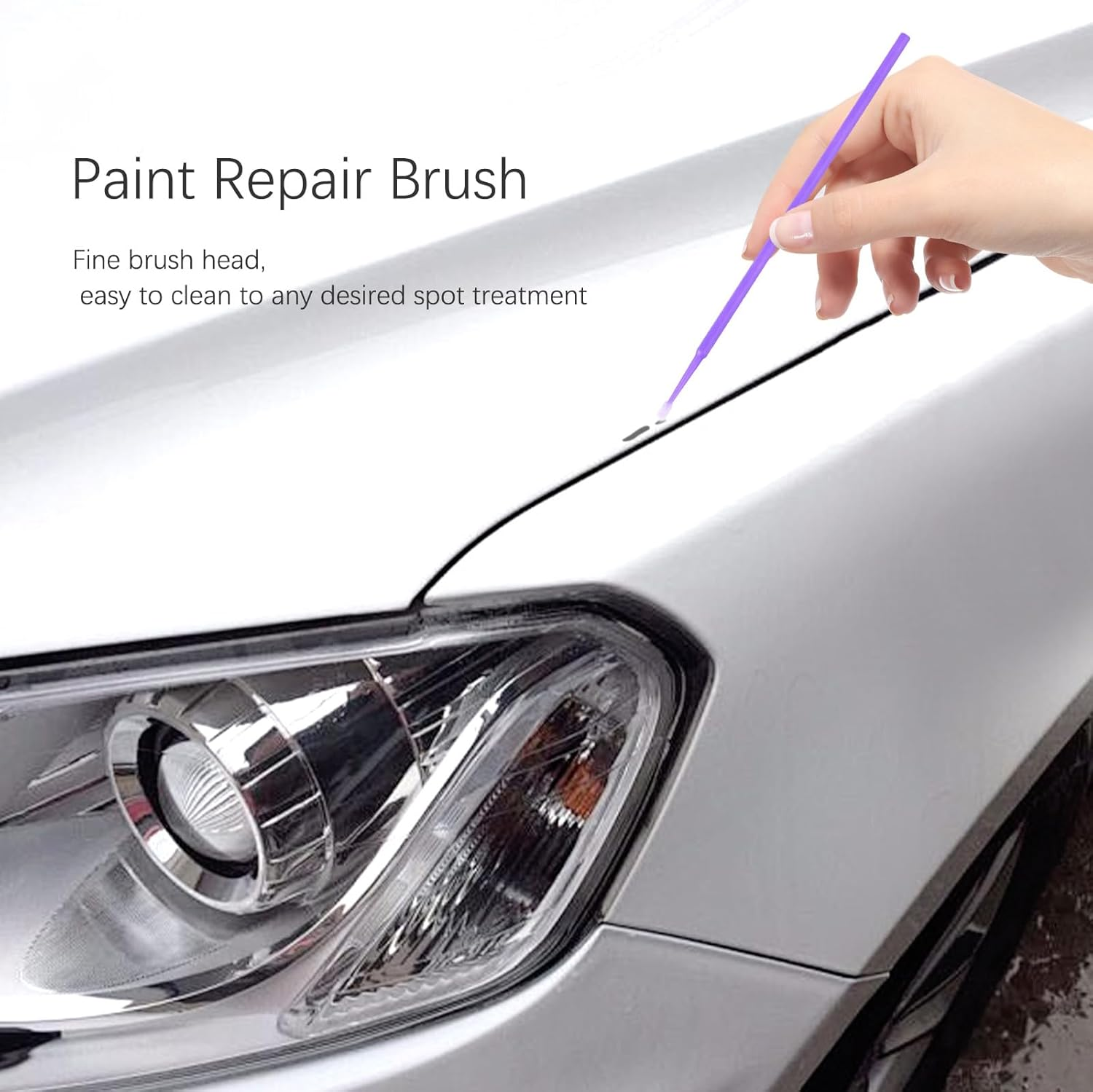 100PCS Car Touch up Paint Brushes,Single-Use Micro Brushes for Refinishing Car Detail Paint Tiny Paint Brushes Scratches,Practical Car Accessories Micro Paint Brushes for Paint Chip Repair image number 3