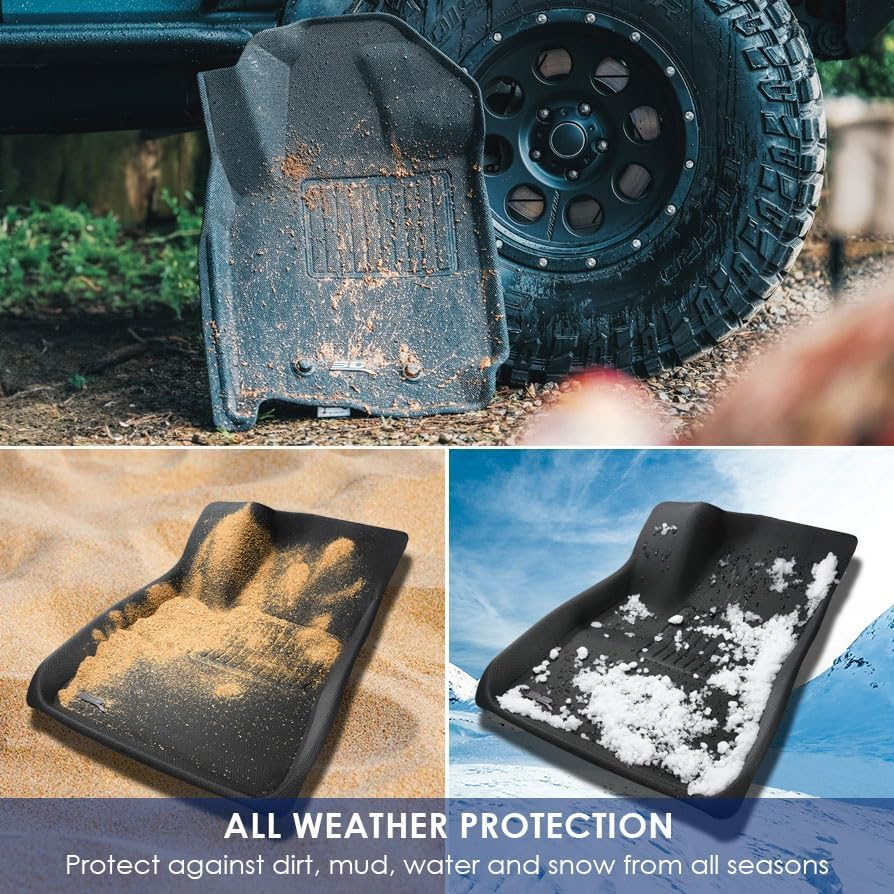 3D Maxpider All-Weather Floor Mats for Volvo XC40 Recharge 2022-2024+ Custom Fit Car Floor Liners, Kagu Series (1St & 2Nd Row) image number 3