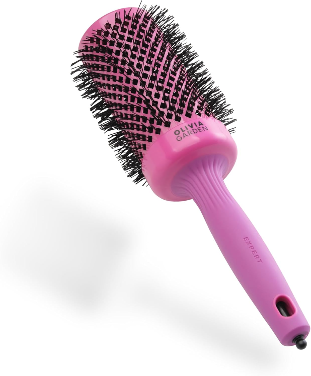 Olivia Garden Expert Blowout Shine &ndash; Black - 55 - Ceramic Coated round Brush for Smooth Blowout, Frizz-Free Hair & Radiant Shine