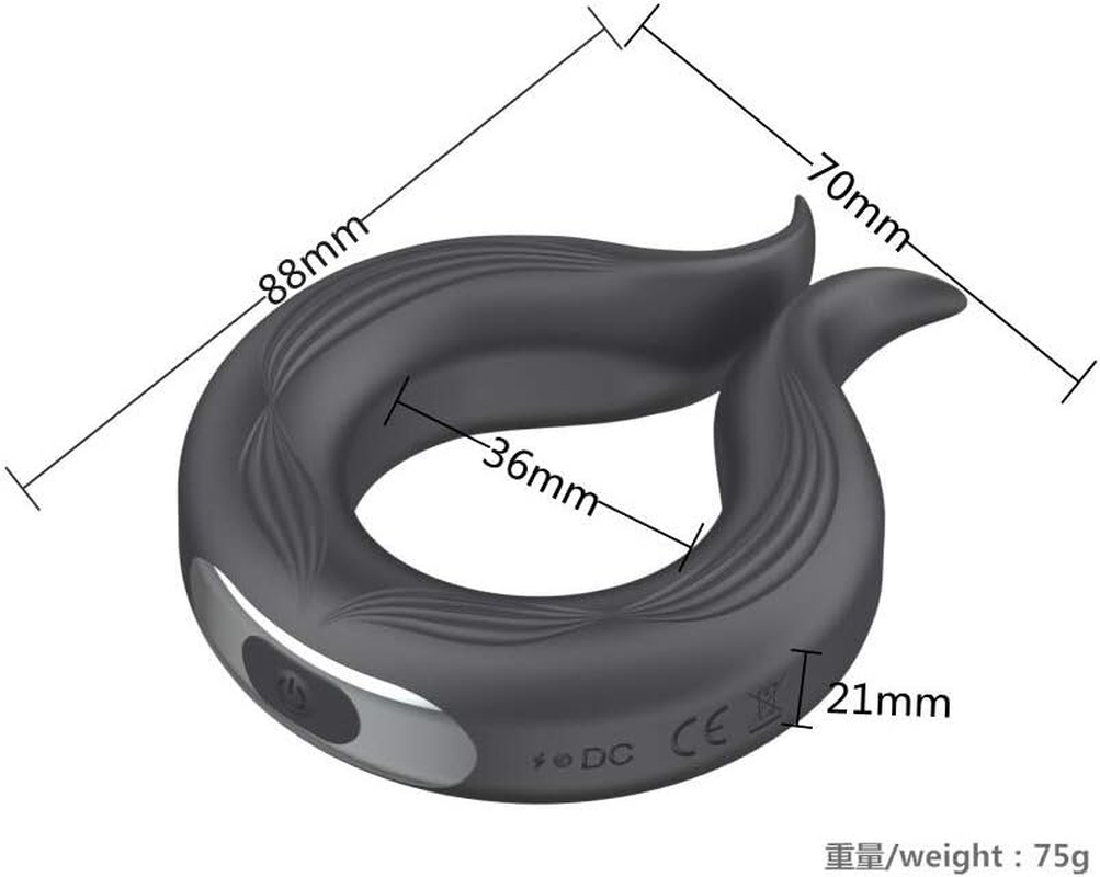 SIDED Motor Structure Elastic and Comfortable Silicone Soft Ring Men'S Long-Lasting Enhancement Ring, Rechargeable Delay Training for Couples Sports Fitness Funny Pocket Toy 1 Count image number 2