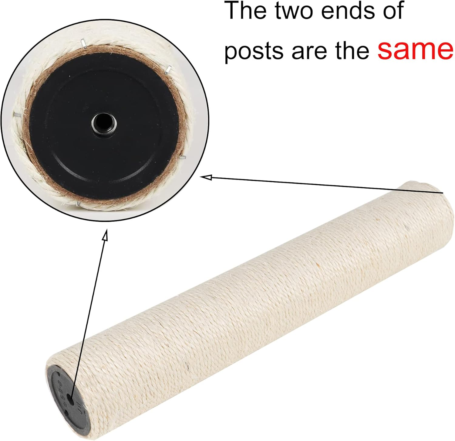 Dimaka 2 Replacement Scratching Post for Cats, Cardboard and Sisal, 34 Cm image number 2