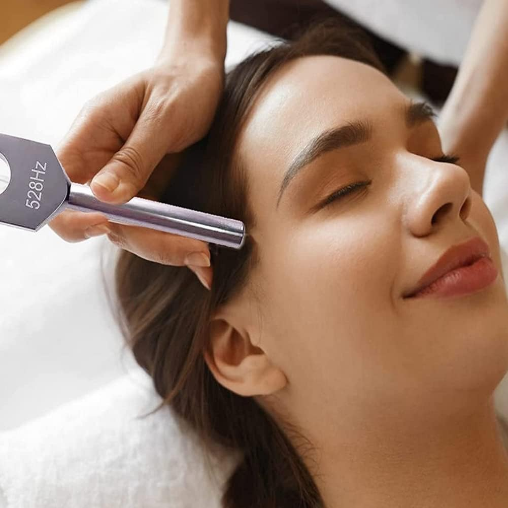 Zicojia (128Hz, 256Hz, 512Hz) Tuning Fork Set, Tuning Forks with Reflex Hammer for Chakra/Healing/Sound Therapy/Repair image number 5