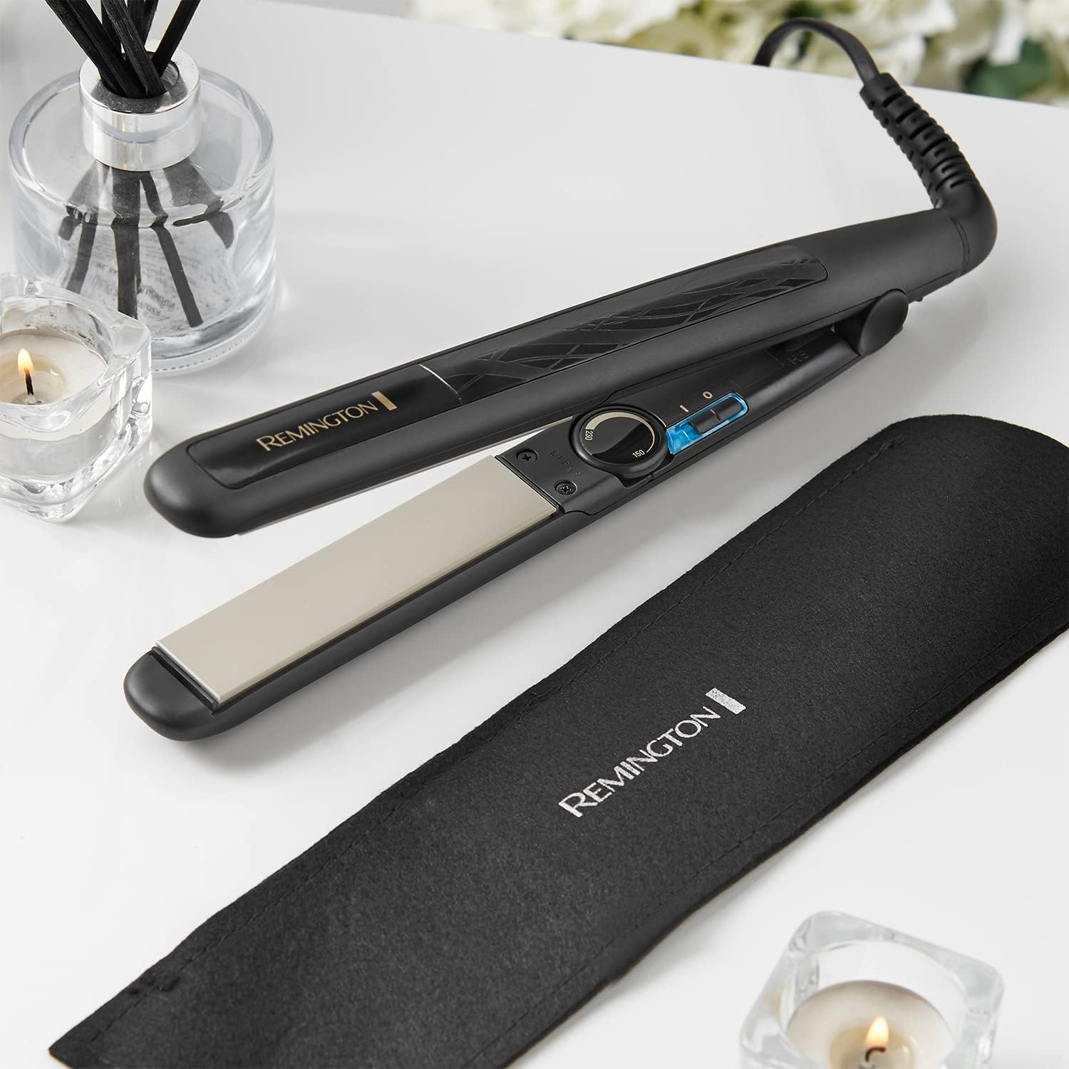 Remington Ceramic Straight 230 Hair Straighteners, 15 Seconds Heat up Time with Variable Temperature Setting - S3500, Black image number 4