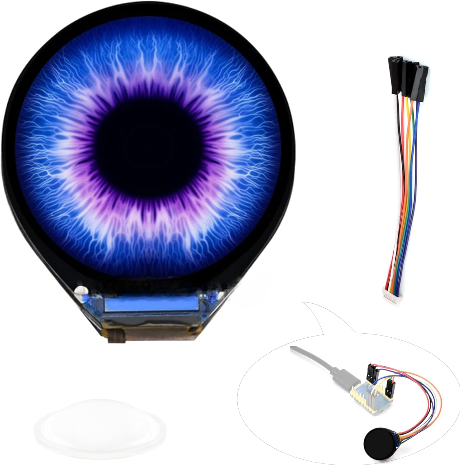 Ueekkoo 0.71Inch round LCD Display Module 160X160 Resolution SPI Interface 65K Colors IPS Panel Using SPI Bus, Compatible with Raspberry Pi Pico/Pi Pico 2/Pico 2 W/ ESP32 image number 2