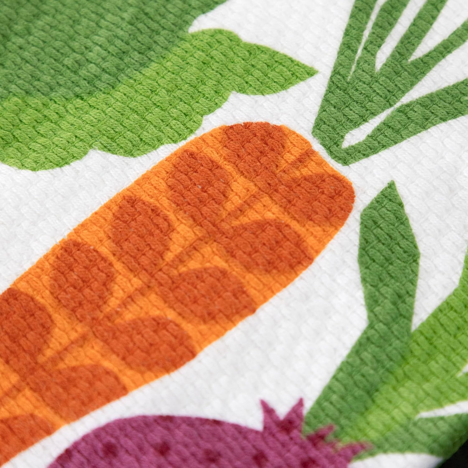 T-Fal Textiles 62445 2-Pack Veggie Print Dual Sided Woven Weave Cotton Kitchen Dish Towel image number 5