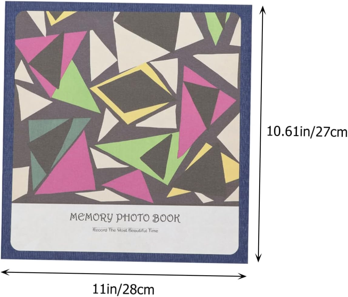 Cabilock Retro Photo Album Book Diy Scrapbook Laminated Album Large Capacity Self Adhesive