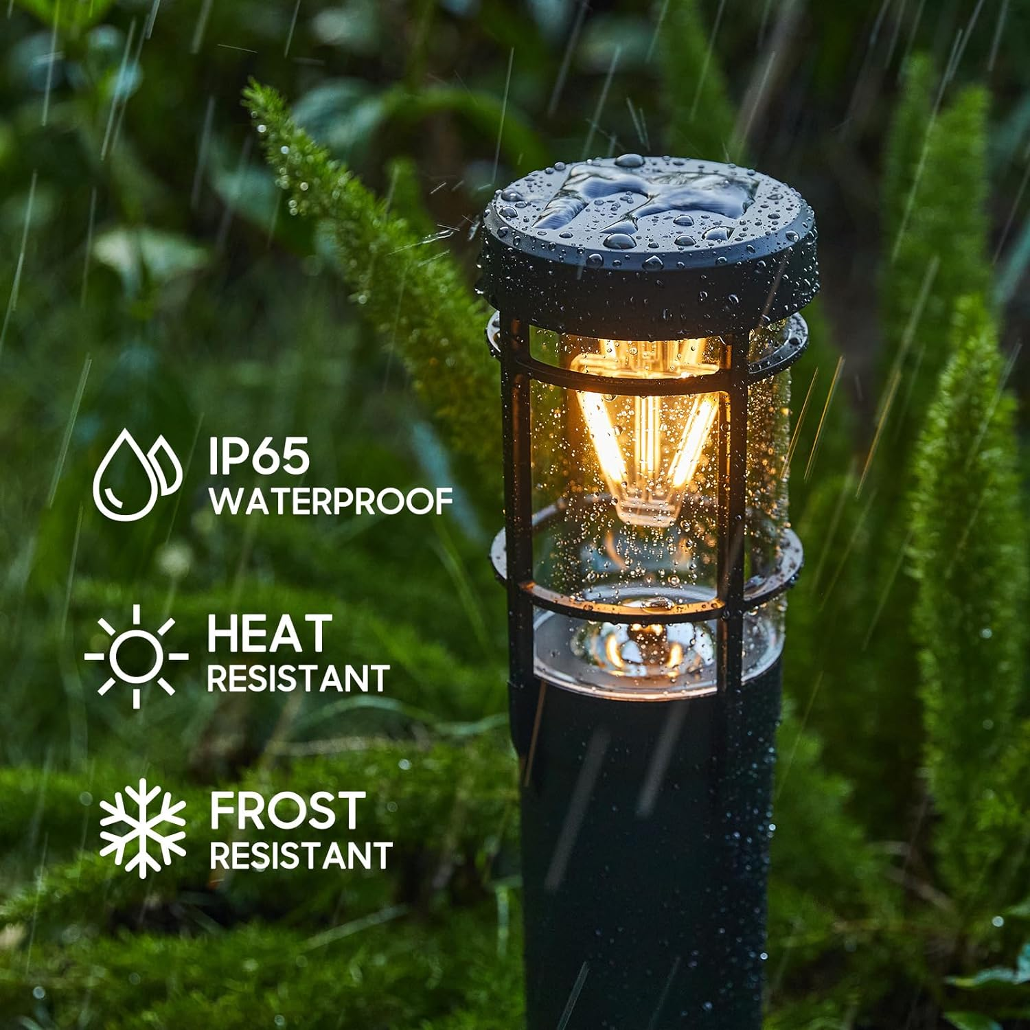 KELME Solar Pathway Lights Outdoor, 6 Pack Upgraded Solar Garden Lights, Super Bright Solar Outdoor Lights with 2 Lighting Modes, IP65 Waterproof Outdoor Solar Lights for outside Yard Path Walkway image number 4