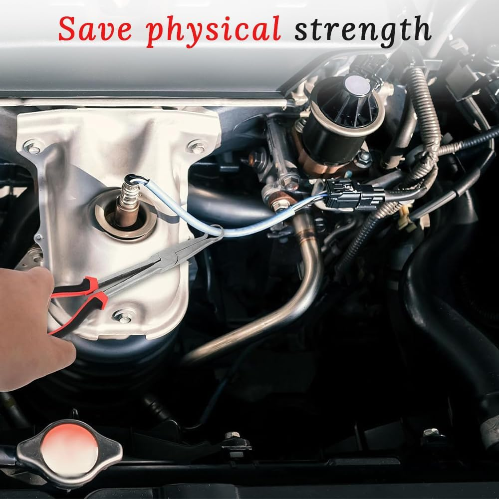 Set of 2 Car Spark Plug Removal Plier Tool,Cylinder Wire Splitter,Non-Slip Grip & Extended Reach Design,Spark Plug Pliers,For Cars/Trucks/Motorcycles(Red) image number 1