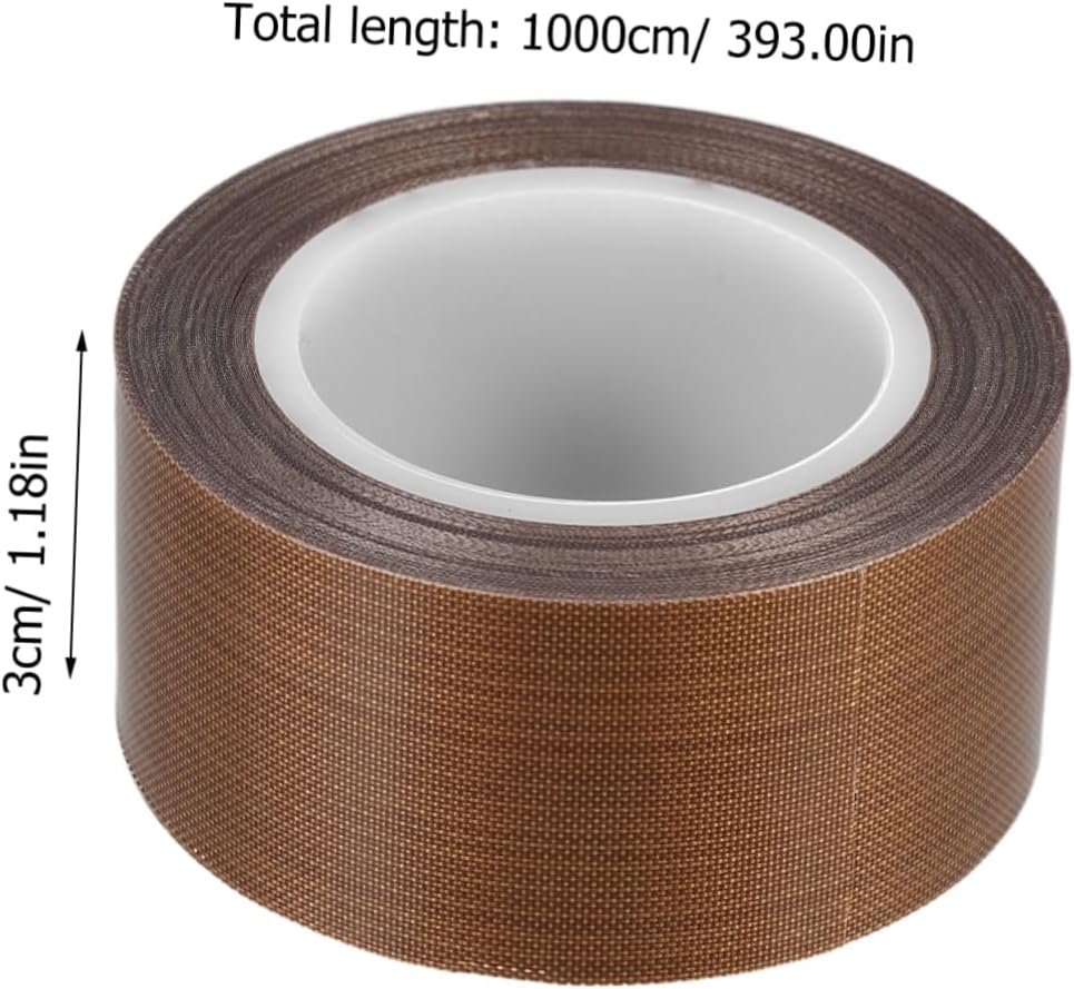 Amosfun High Temp Resistant Adhesive Tape PTFE Coated for Electronic Device Protection Static Prevention Wear and Abrasion Resistant Thick image number 1