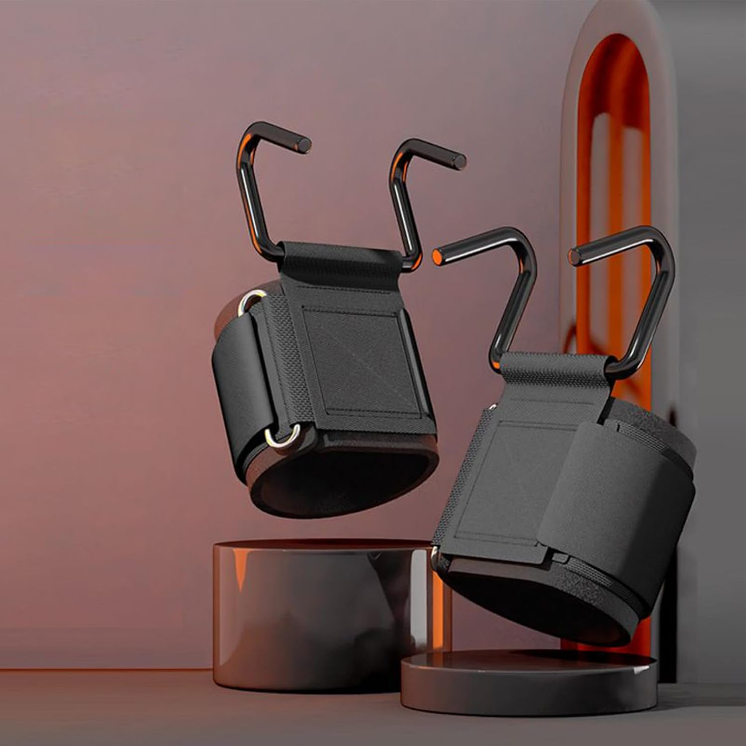 Weightlifting Hook - Portable Hand Support Grip - Hard Pull Training Helper, Palm Train Equipment, Breathable for All Ages image number 4