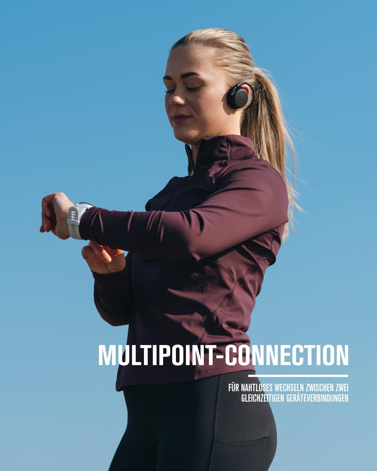 MIIEGO AL4 Freedom Mini Bluetooth Headphones - Short Neckband & Secure Fit - Wireless & Waterproof - Clear Sound & Long Battery - Black image number 3