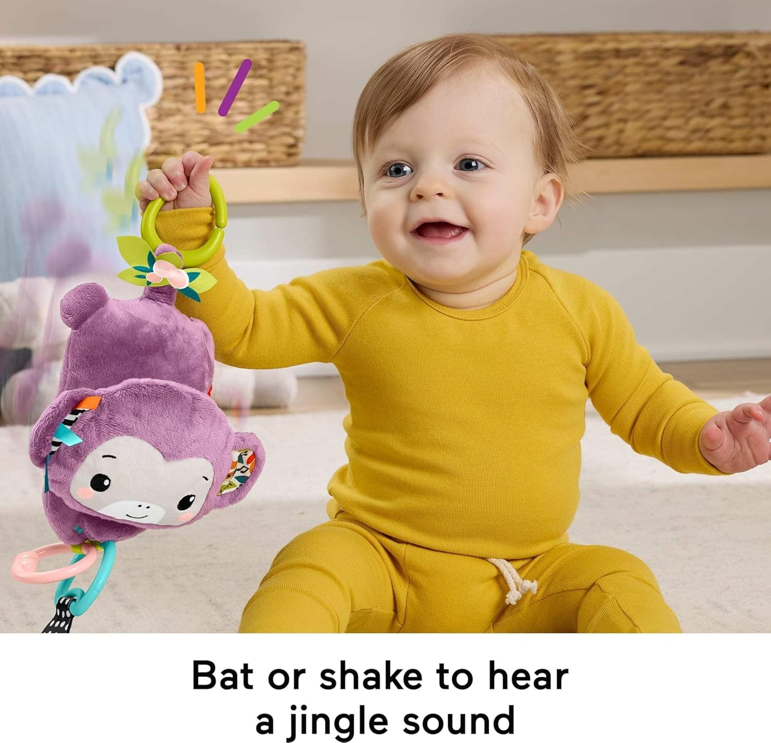 Fisher-Price Sing & Go Purple Monkey image number 1