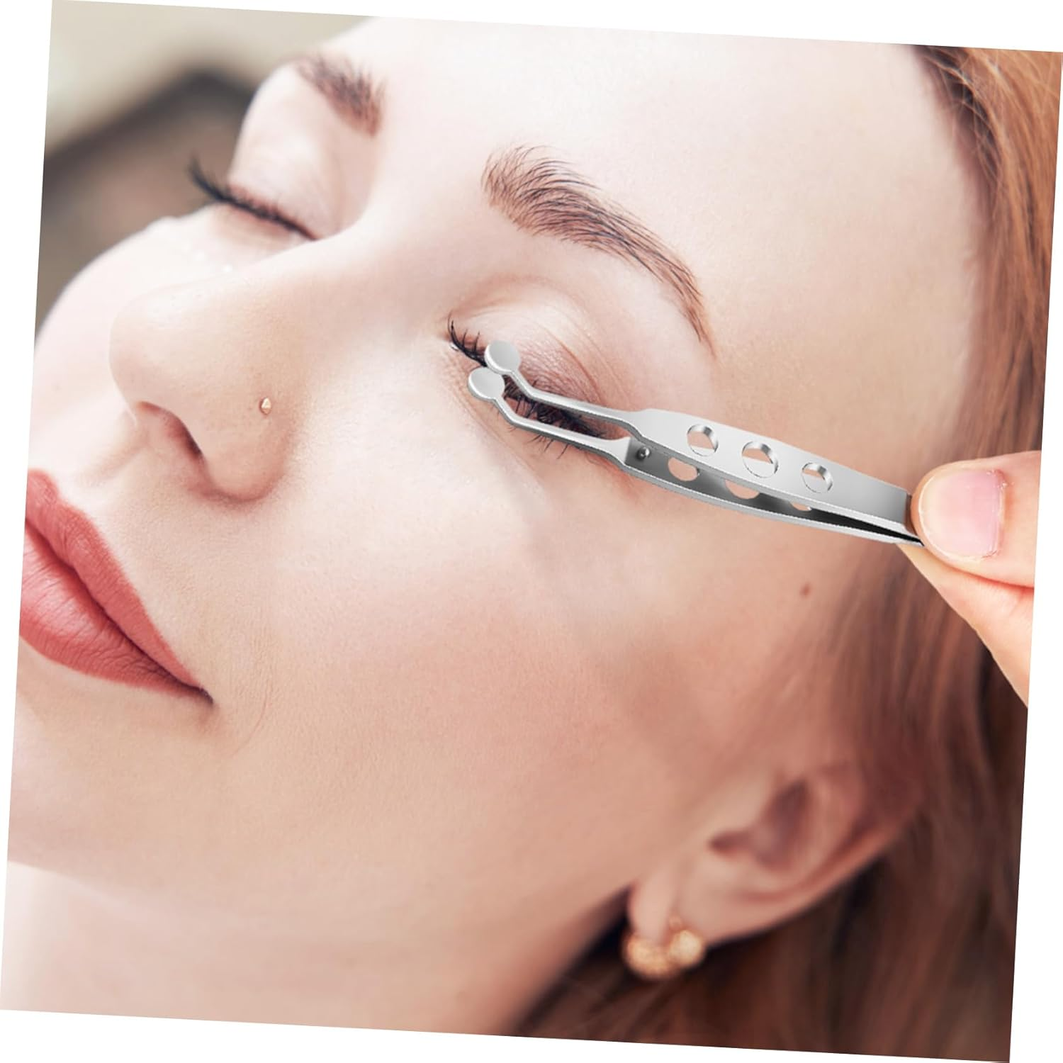 Ipetboom round Tip Meibomian Gland Tweezer Eye Stye Remover Tweezer Eyelid Massage Pimple Lash Massage Tools image number 4