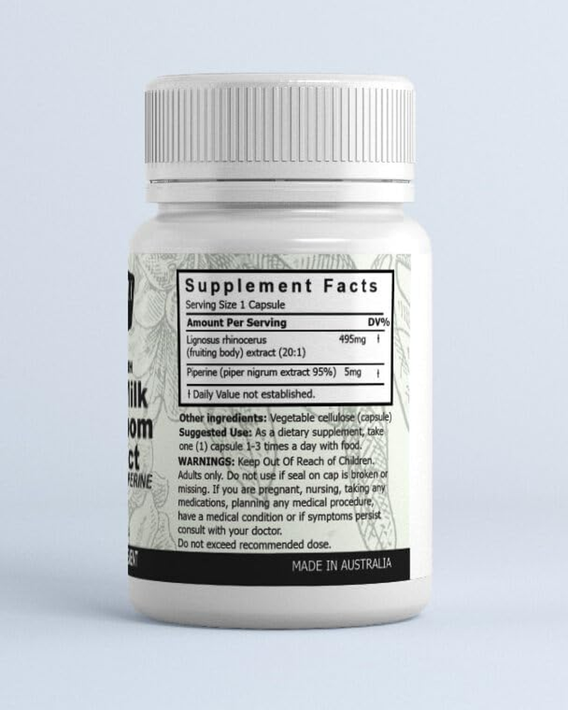 Fern & Lily - High Strength Tiger Milk Mushroom Extract with Piperine - 60 Capsules - 500Mg image number 2