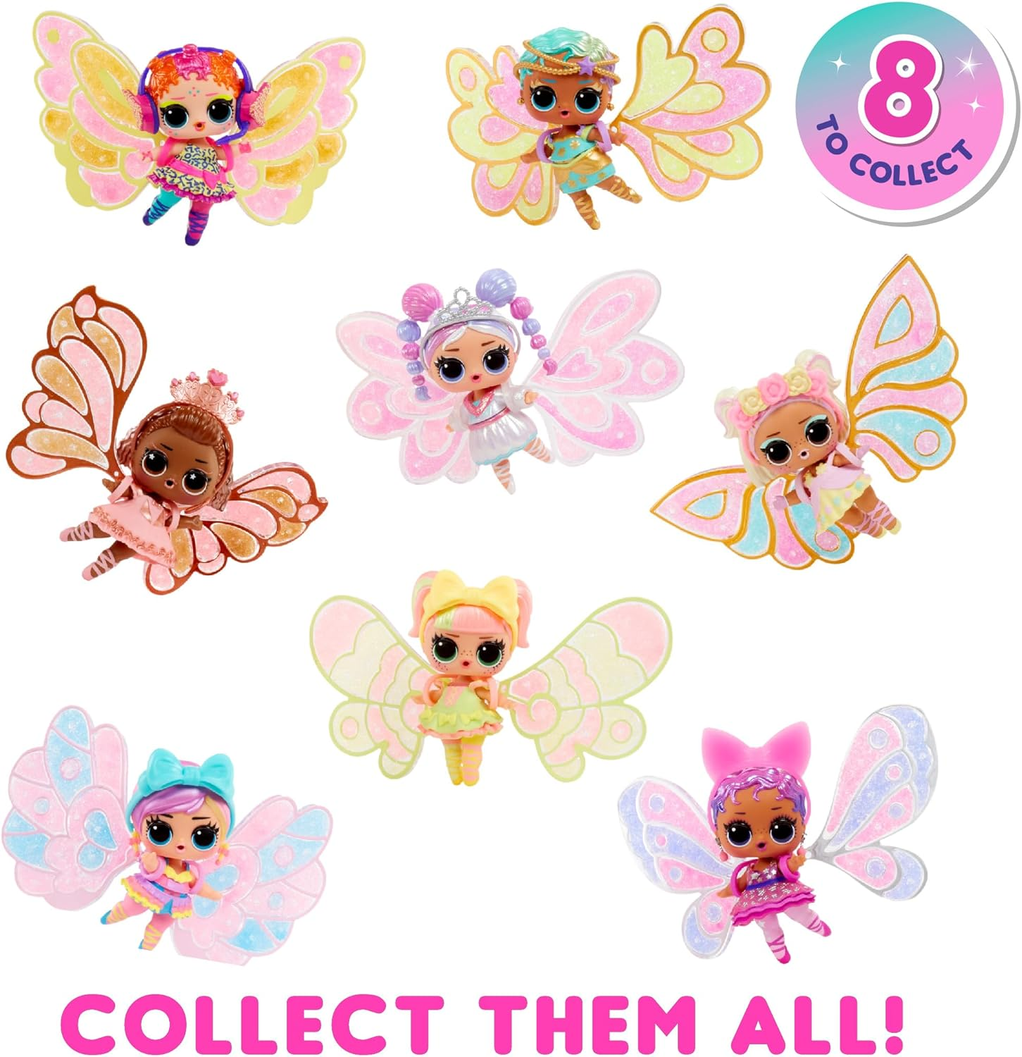 L.O.L. Suprise! Fairies Tots - Includes 1 Doll, Blind Packaging, 8 Dolls to Collect, Customise Fairy Wings for Your Tots, Ideal Present for Kids Ages 4+ image number 6