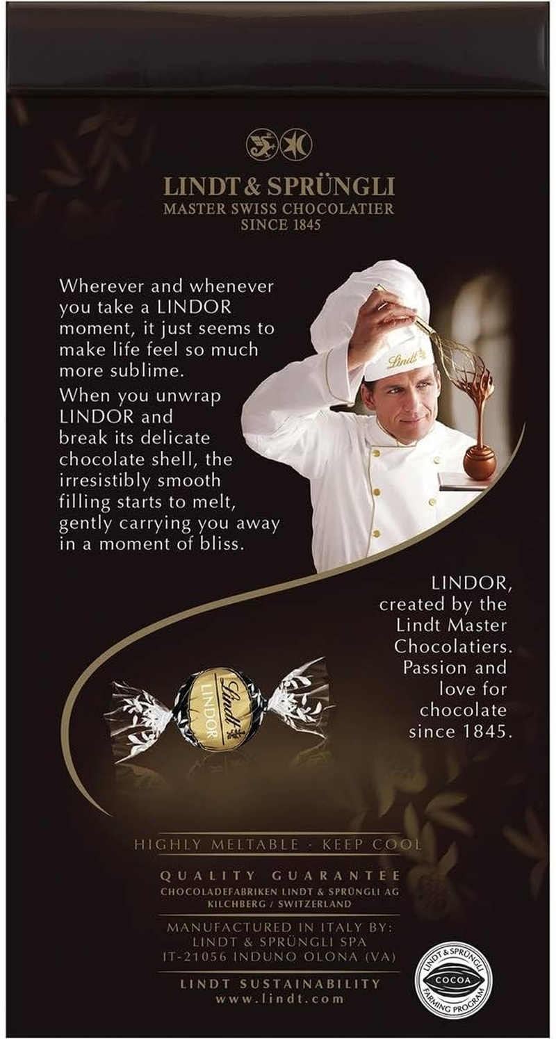 Lindt Lindor 70 Percent Cocoa Chocolate Sharing Bag 123 G image number 4