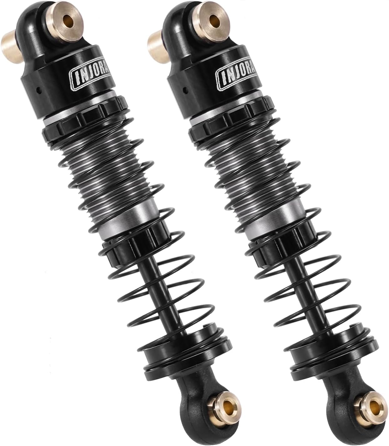 INJORA 40Mm Big Bore Scaler Shock Absorber Oil Damper Kit for 1/24 RC Crawler Axial SCX24 Upgrade image number 1