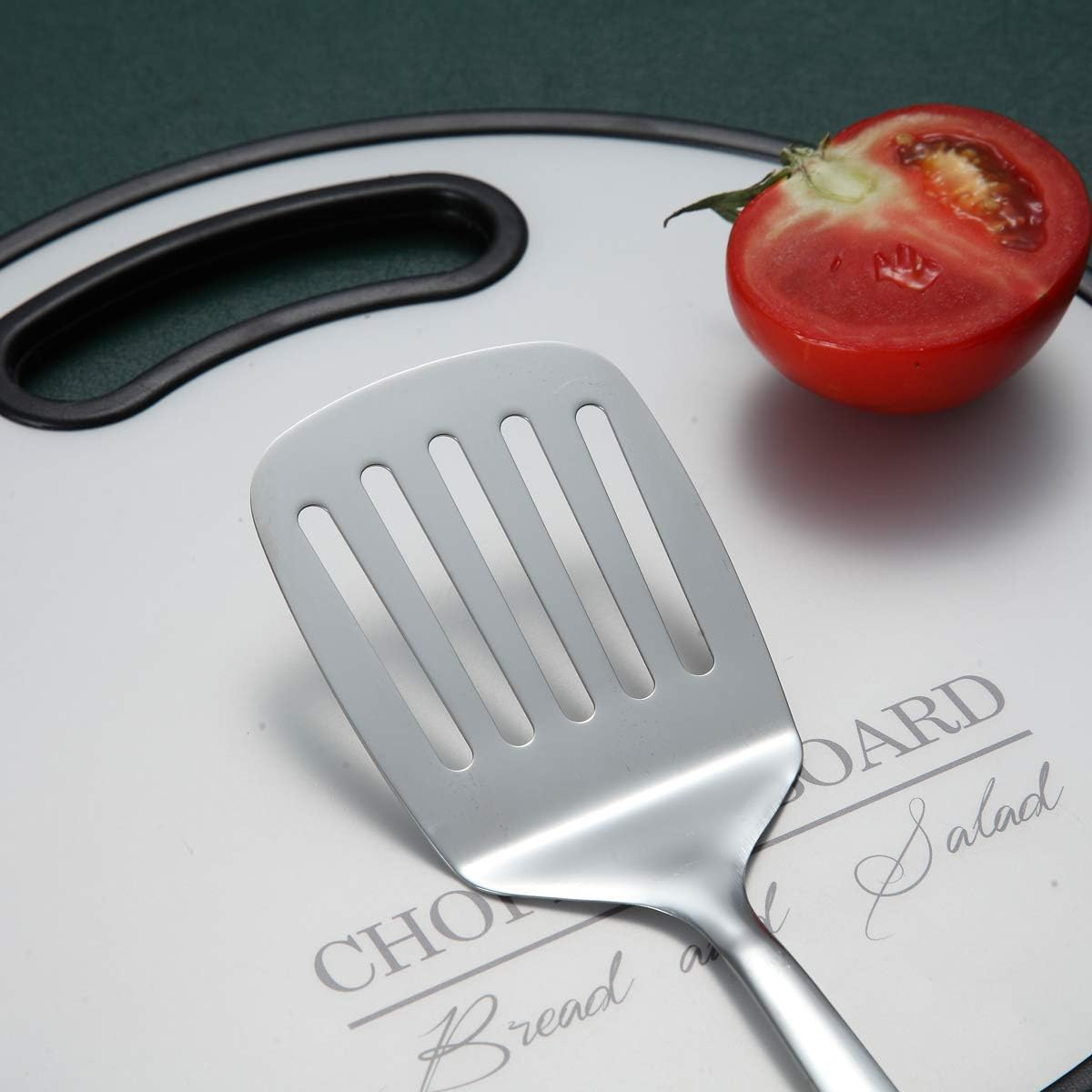 Berglander Stainless Steel Spatulas, Slotted Turner, Metal Spatulas Turner for Cooking, Kitchen Spatulas for Nonstick Cookware, Barbecue Spatulas, Dishwasher Safe, Easy to Clean image number 3