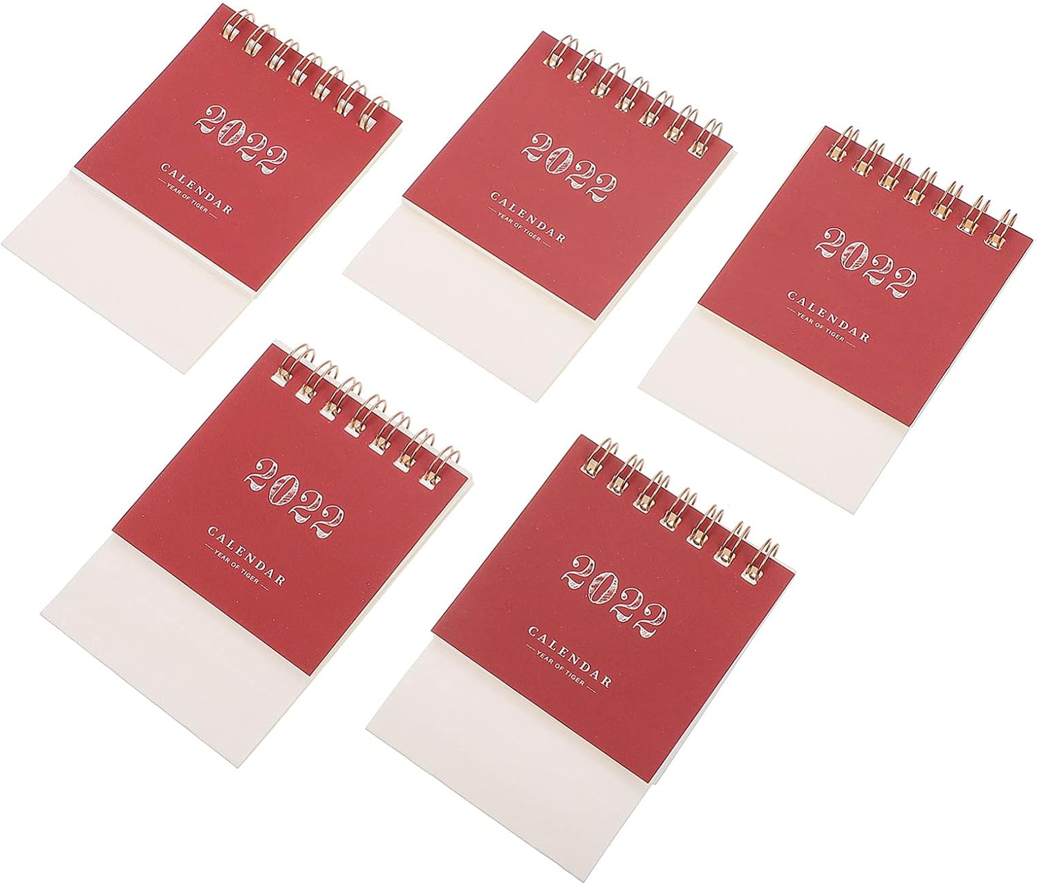 STOBOK 20Pcs Desktop Calendar Table Paper Calendar Yearly Agenda Planner for Home Office Use