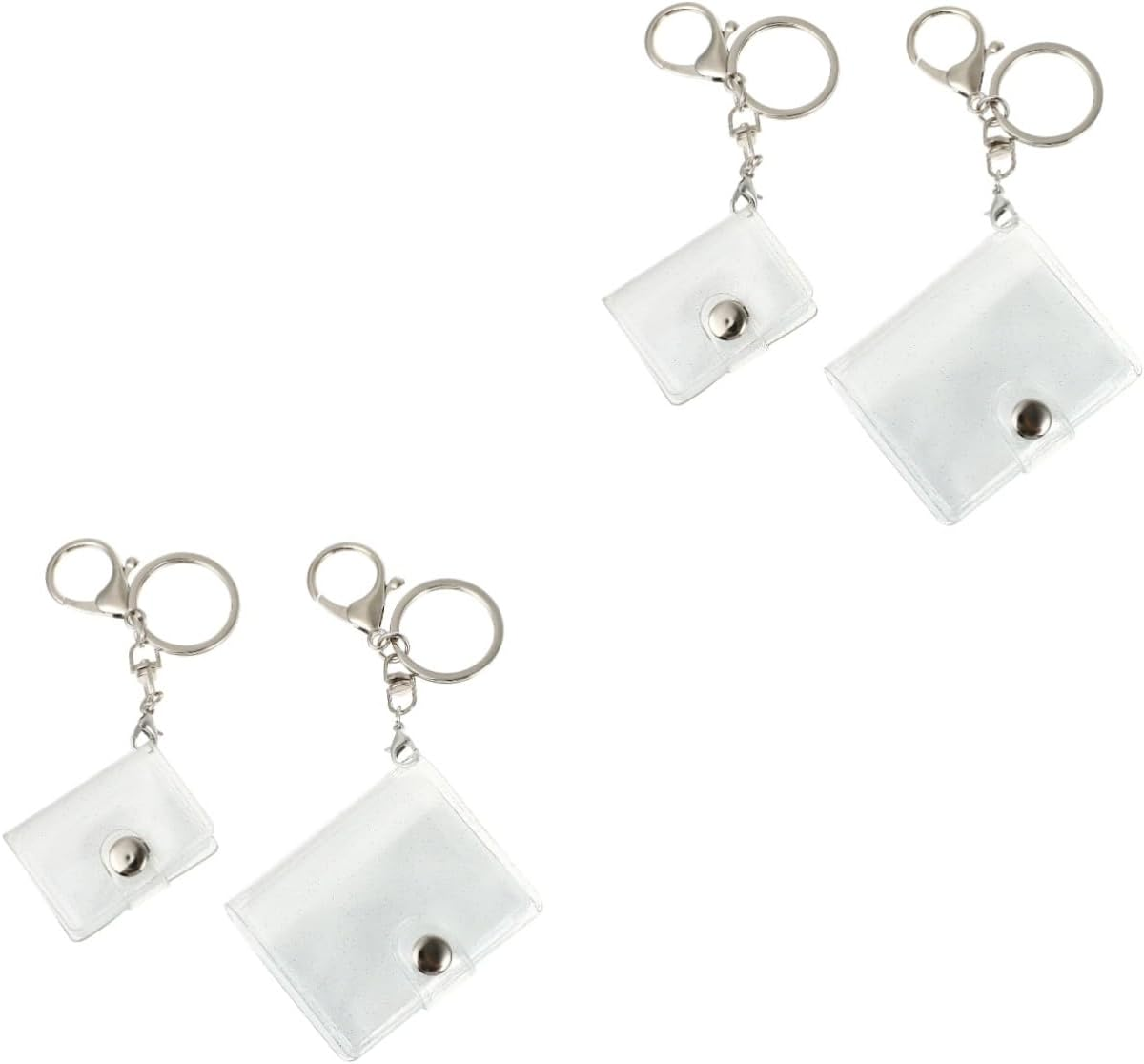 Abaodam 8Pcs Small Photo Album Mini Photo Storage Keychain for Anniversary and Wedding Cute and Key Holder for Boys and Girls