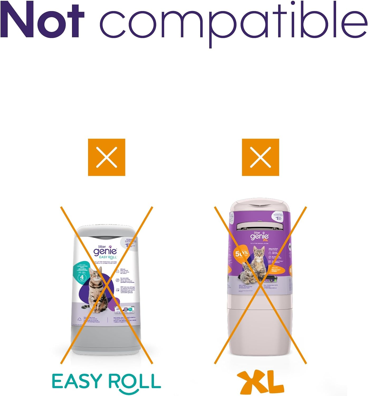 Litter Genie Refill Bags | Jumbo 1-Pack | 4 Months of Supply in 1 Cartridge | Ultimate Odor Control Cat Litter Bags image number 4