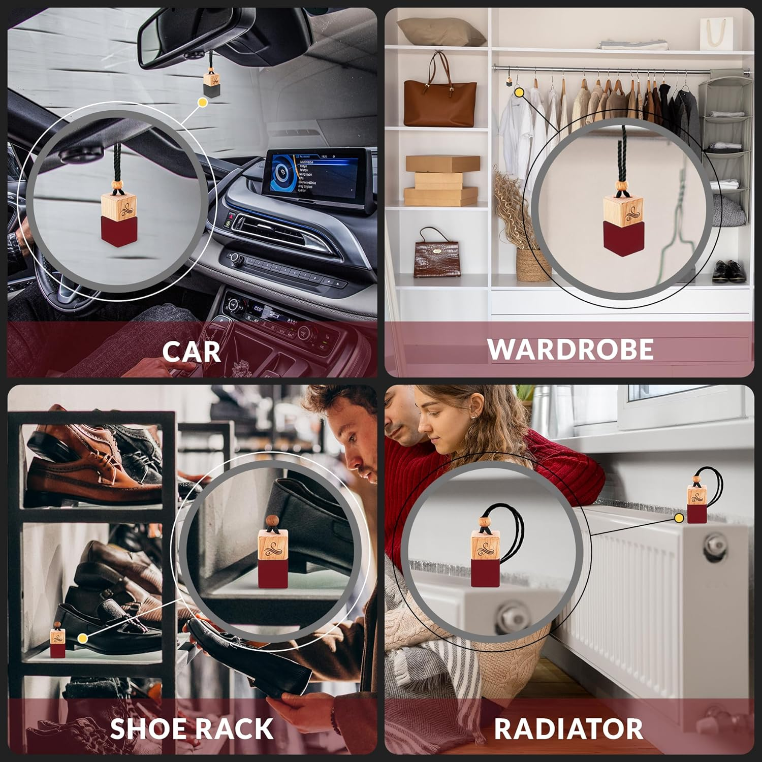 Carat Rouge Car Air Freshener for Women | Baccarat Rouge 540 Car Scents for Women | Car Fragrances - Carat Rouge by Perfa image number 4