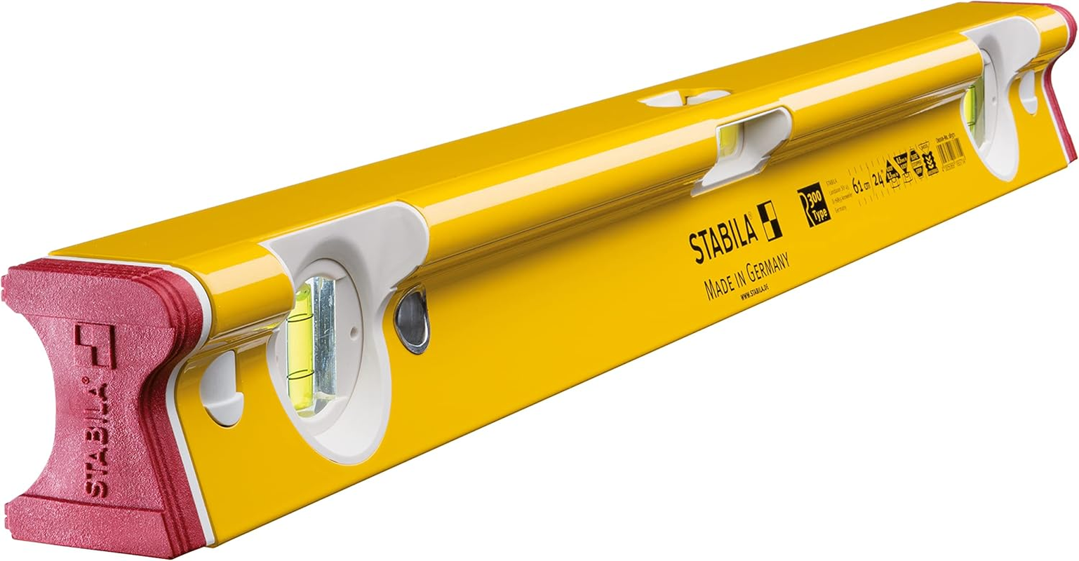 Stabila 18371 R-TYPE 60Cm Spirit Level, Yellow/Black image number 6