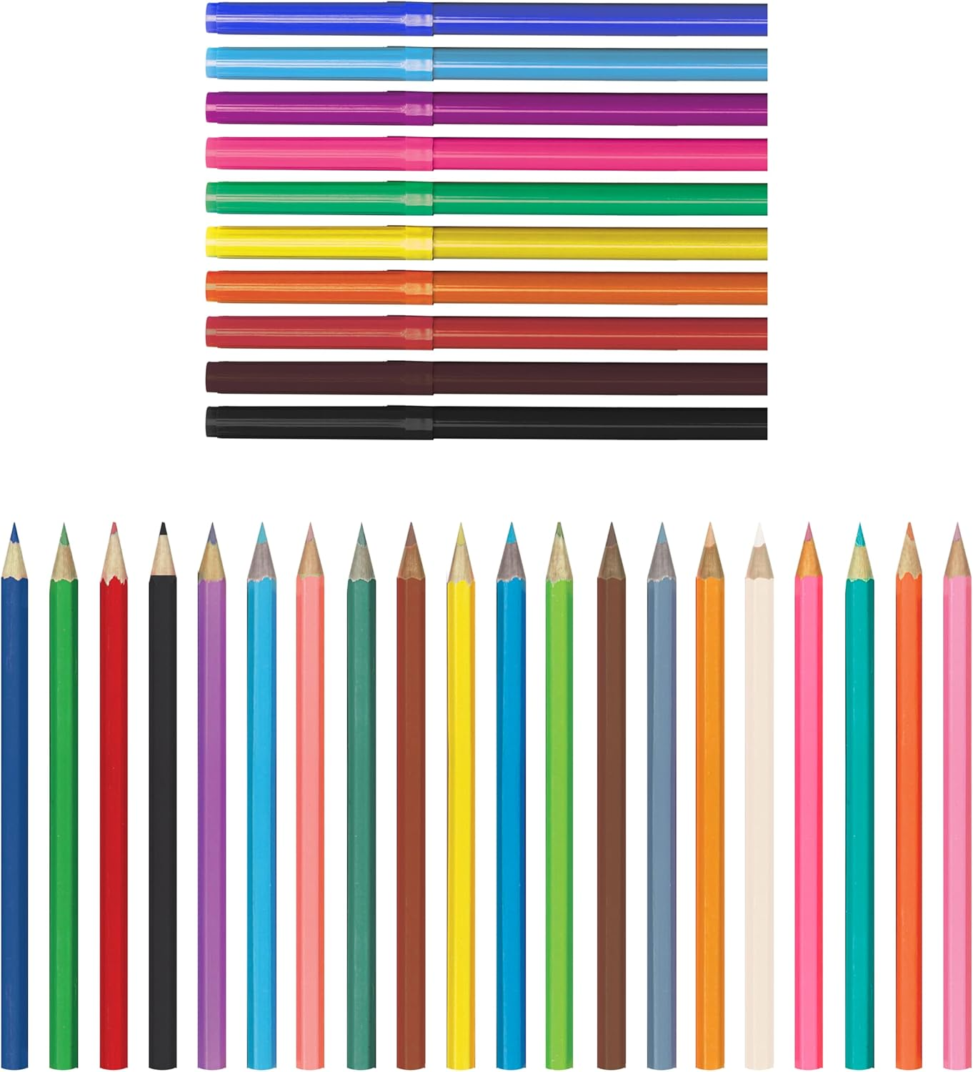 Squishmallows Summer Vibes Ultimate Colouring Carry Case &ndash; 2 Colouring Books, 20 Coloured Pencils, and 10 Markers &ndash; Portable Set for Ages 8-15 image number 5