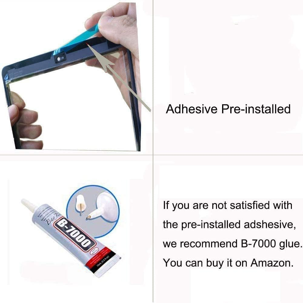 White Digitizer Repair Kit for Ipad Mini 1&2 A1432 A1489 Touch Screen Digitizer with IC Chip + Home Button + Tools + Pre-Installed Adhesive image number 3