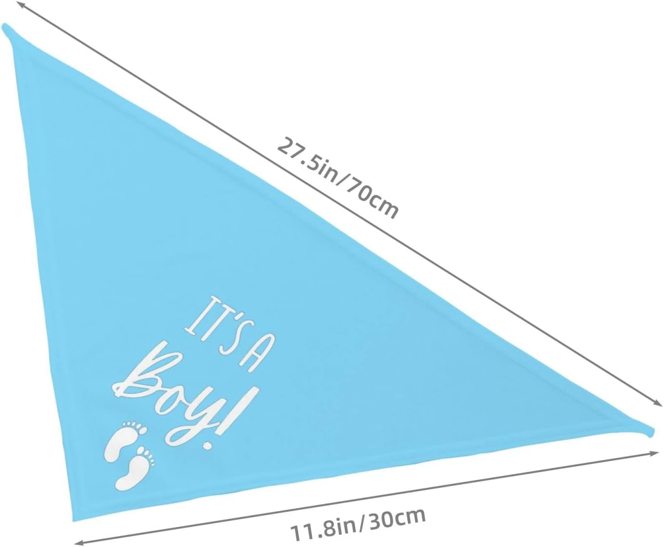 Vercosee It'S a Boy It'S a Girl Gender Reveal/Baby Announcement Dog Bandana,Engagement Bandana,Pet Dog Triangle Scarf Reversible,Baby Shower Photography Props1Pack (Blue) - Grass Green image number 3