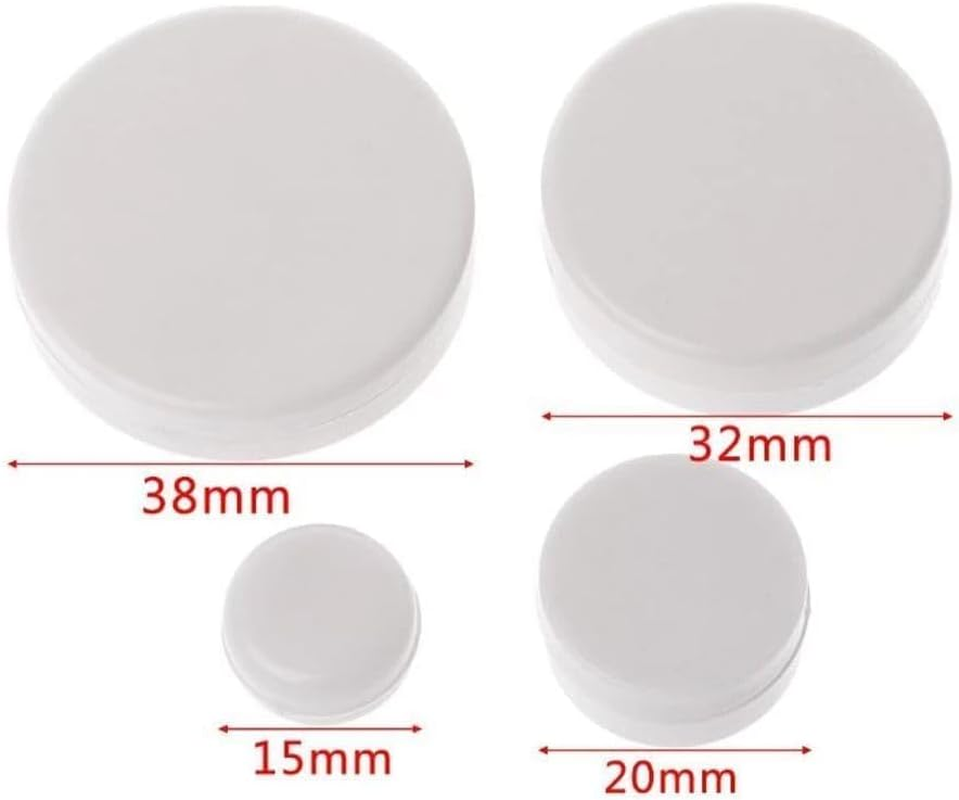 20 Pcs White Rattle Box Noise Maker Insert Squeaker Plastic Ring Box Repair Fix Baby Rattle Accessories, Baby Rattles and Plush Rings (15Mm) image number 4