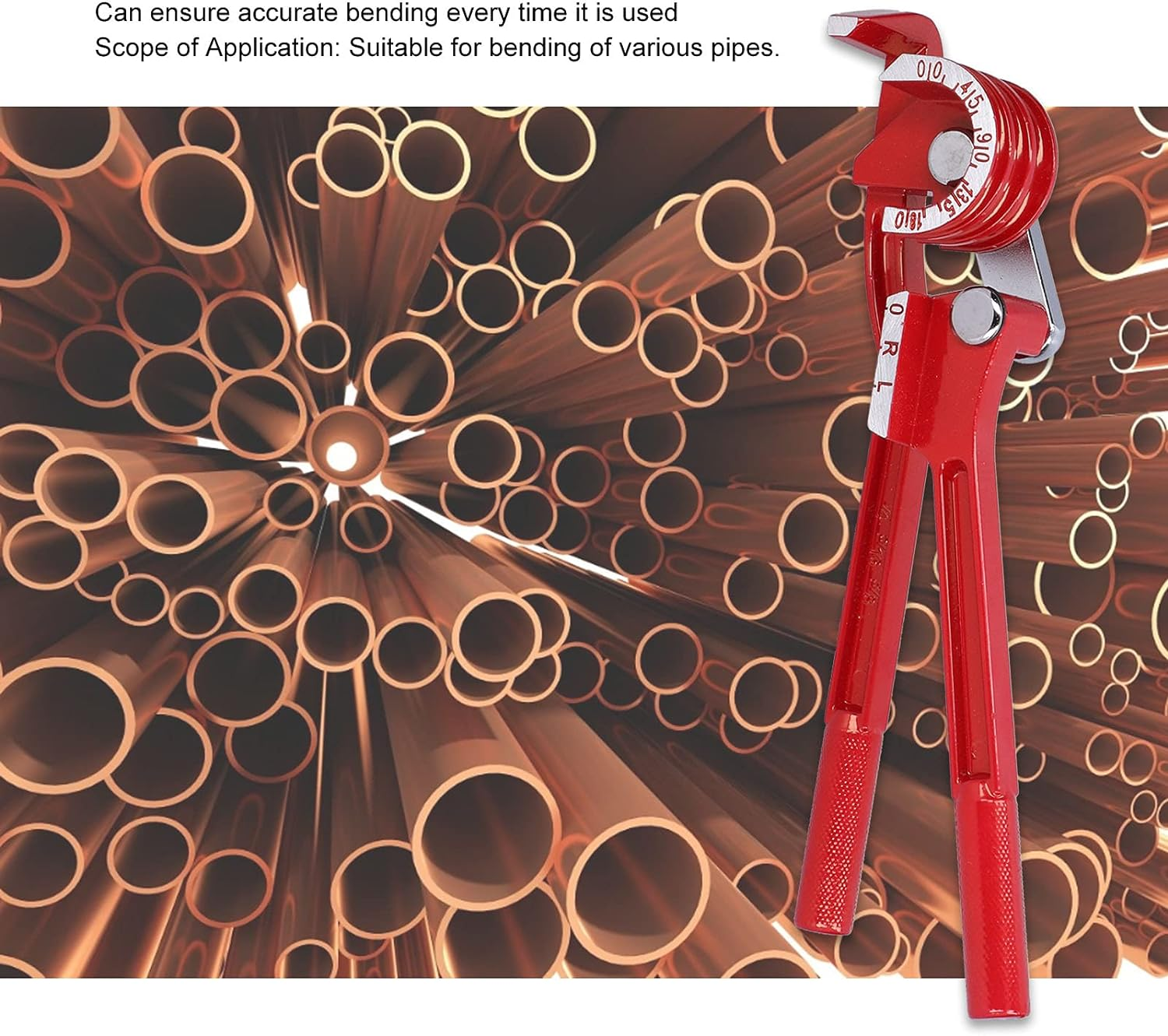 Brake Line Bender, Easy to Grip Handle Tubing Bender for 8Mm Size for 6Mm Size for 10Mm Size image number 3
