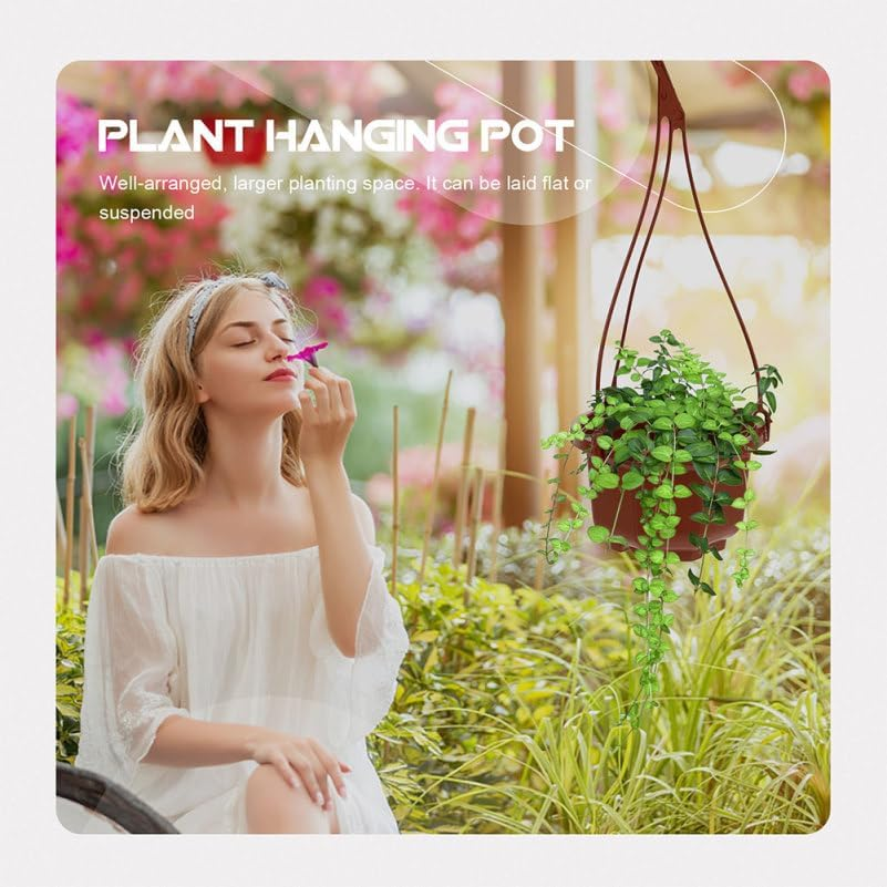 Yardwe 8 Sets Chlorophytum Pot Pots Chlorophytum Flowerpot Hanging Plant Pots Hanging Plant Basket Hanging Baskets for Plants Hanging Planter Outdoor Hanging Pots Plastic