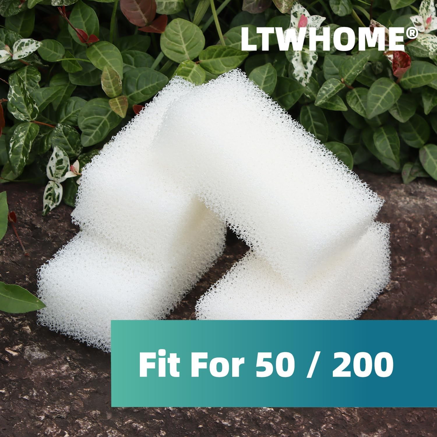 LTWHOME Foam Filter Pads Fit for Aqua Clear 50/200 Aquaclea (Pack of 12) image number 4