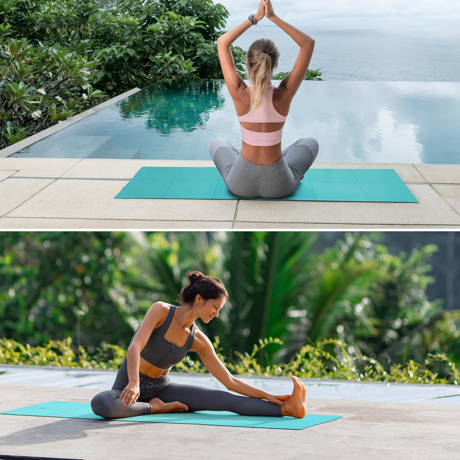 PROIRON Foldable Yoga Mat - Travel Folding Yoga Mat Lightweight, Anti-Slip,And Easy to Carry to Class Beach Park Tear Resistant Travel Picnics 2Mm/4Mm image number 1