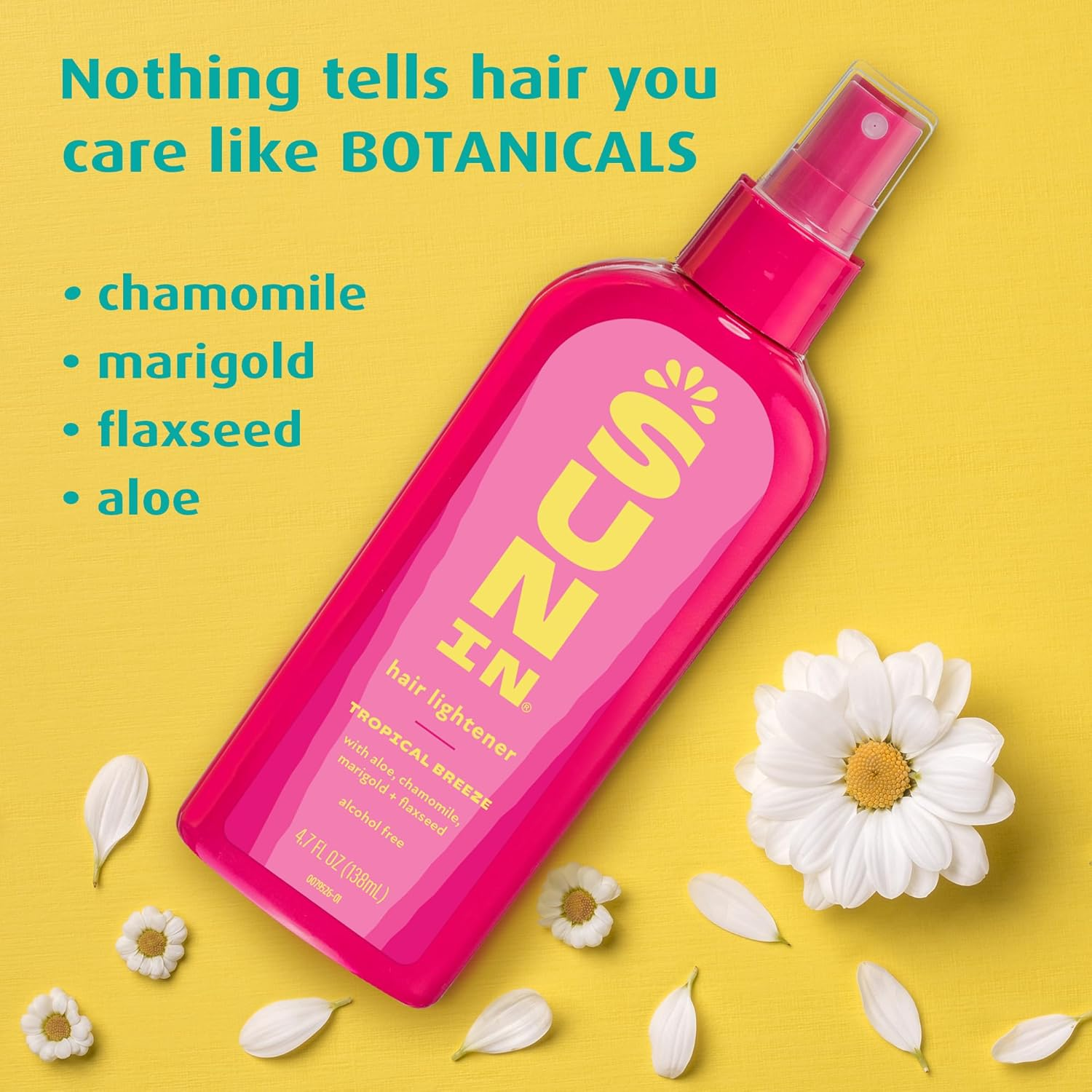 Sun in Tropical Breeze Hair Lightener with Chamomile and Natural Extracts, Paraben Free, Ideal for Blondes and Chestnuts, Gently Lightens and Gives Natural Shine (Pack of 1, 140 Ml) image number 3