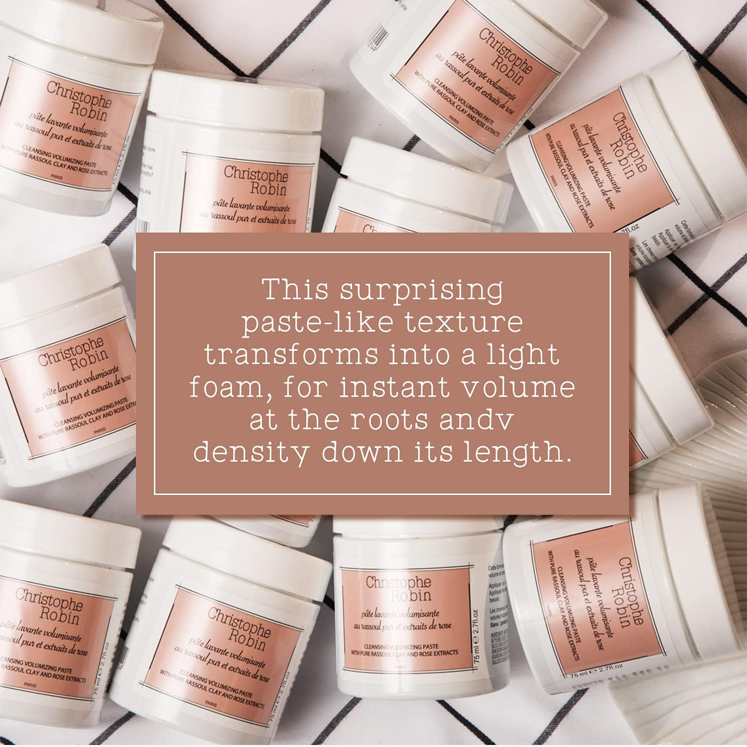 Christophe Robin Cleansing Volumizing Paste with Pure Rassoul Clay and Rose Extracts image number 1