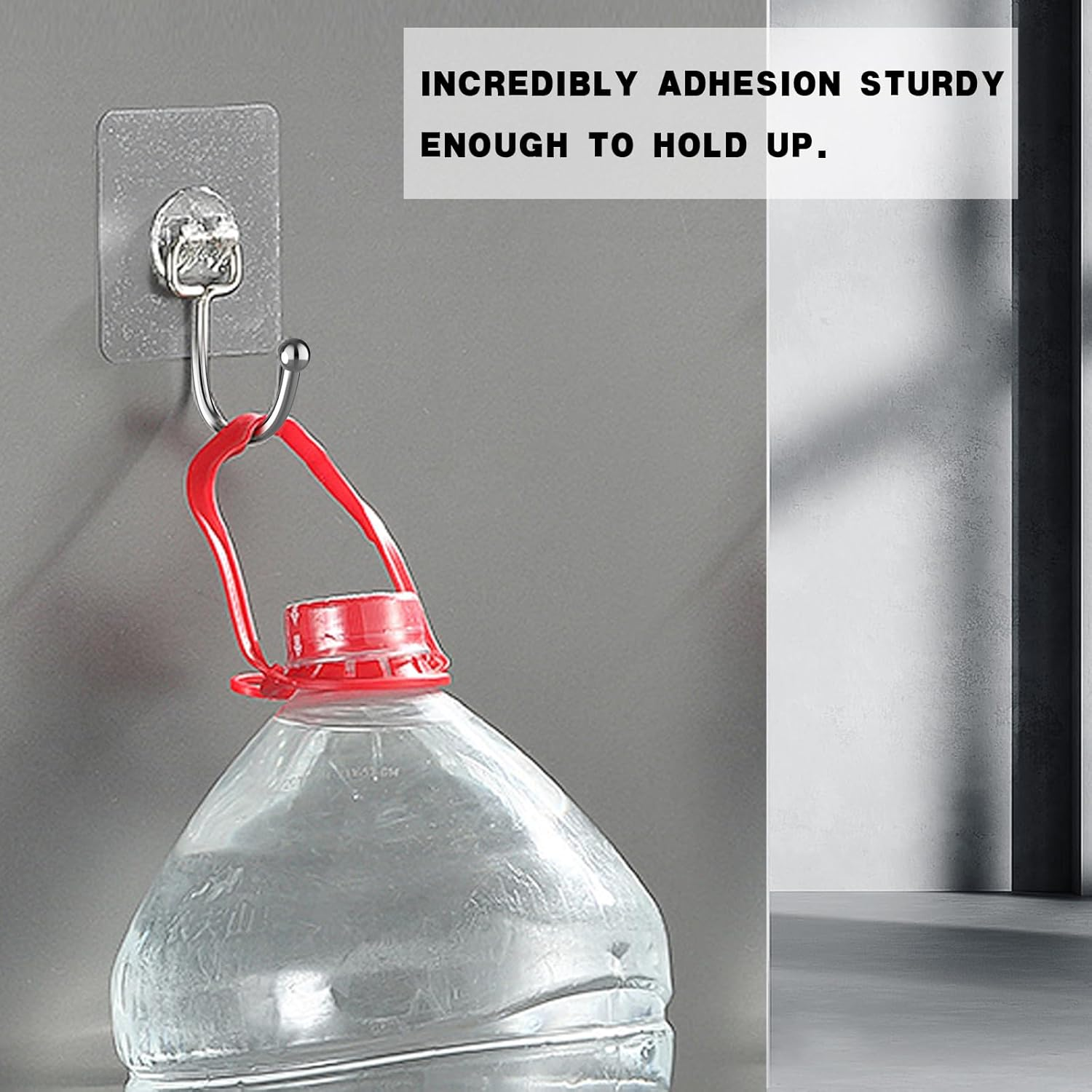 10PCS Self Adhesive Hooks for Hanging, Wall Hooks, Bathroom Hooks, Towel Coat Hooks, Waterproof Oilproof Sticky Hooks, Ceiling Hook, Command Hooks, Kitchen Office Outdoor Home Improvement Utility Hook image number 3