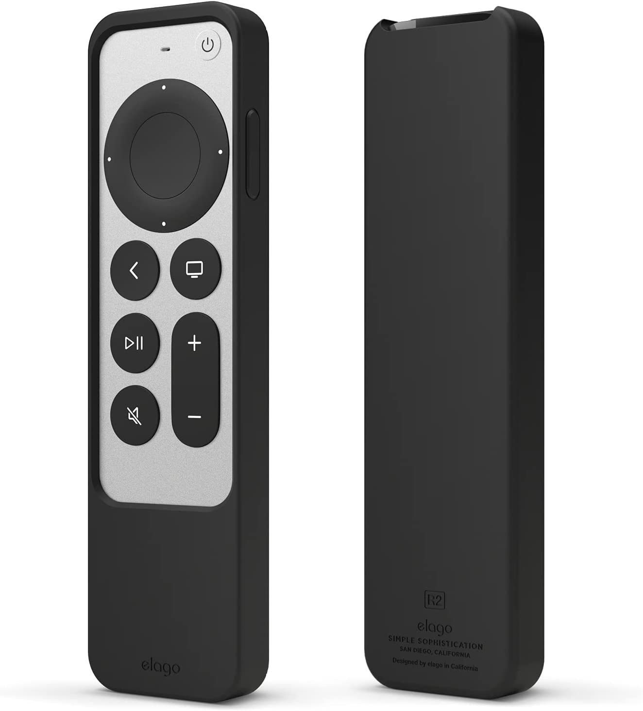 Elago R2 Slim Case Compatible with Apple TV 4K Siri Remote 3Rd Generation (2022) and 2Nd Generation (2021) - Slim Design, Light Weight, Scratch-Free Silicone, Shock Absorption (Nightglow Blue)