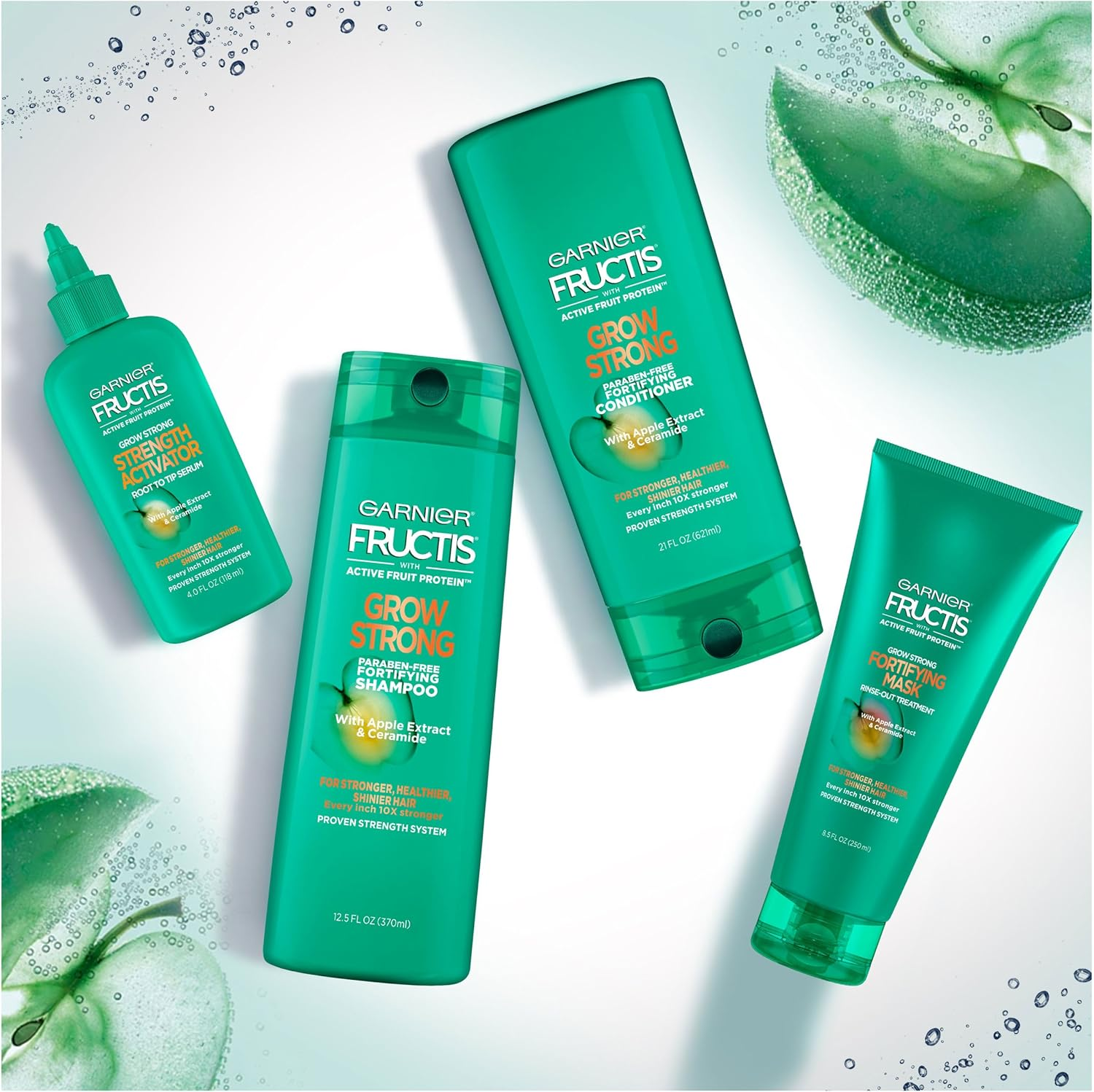 Garnier Hair Care Fructis Grow Strong Shampoo, 12.5 Fluid Ounce image number 5