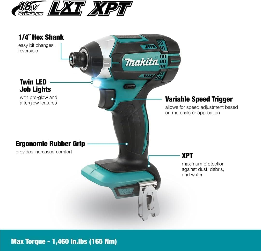 Makita DTD152Z 18V LXT Impact Driver (Tool Skin Only - No Battery/Charger) in Plain Packaging image number 4