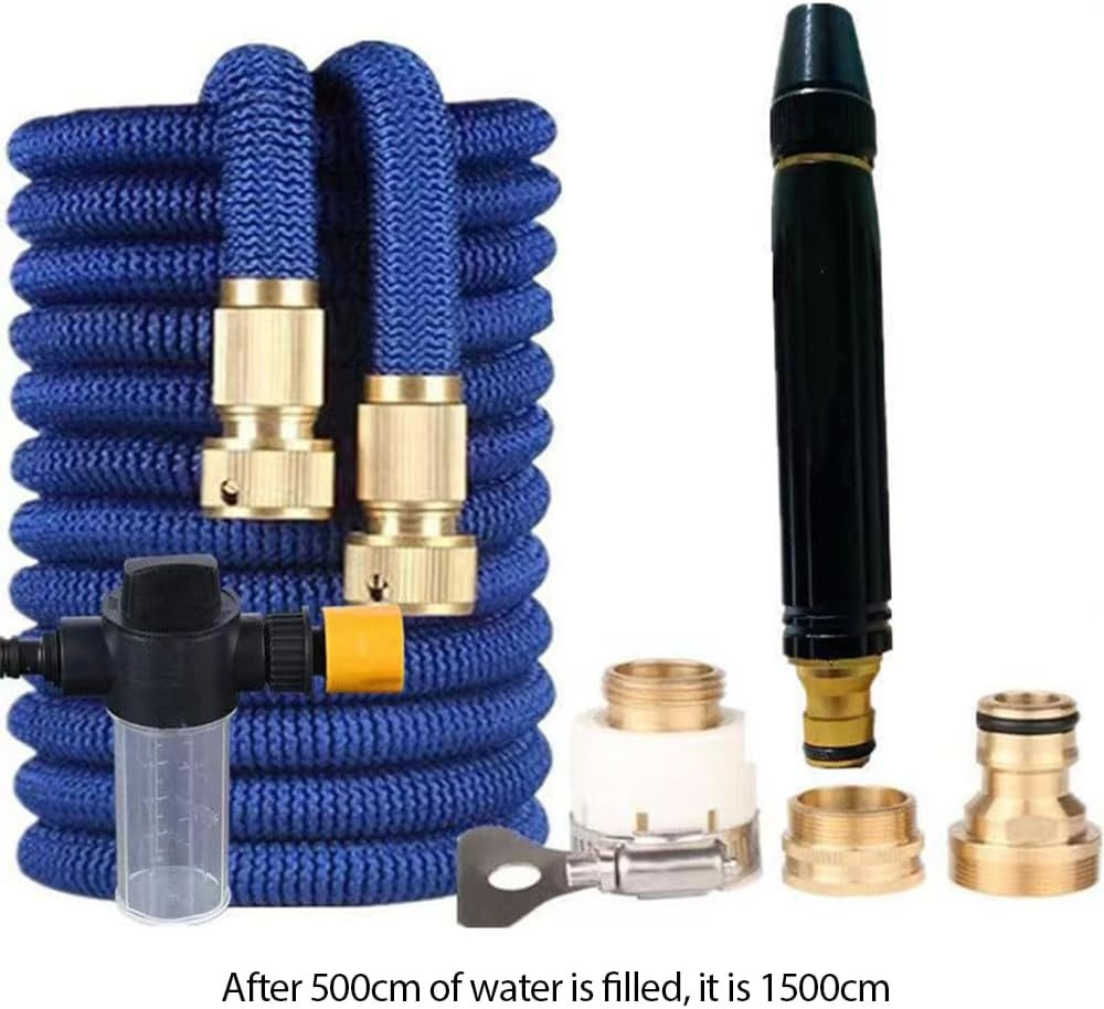 Expandable Garden Hose, Retractable Water Hose, Lightweight Water Pipe, Flexible Expanding Hose, High Pressure Water Gun Cleaning Kit, Flexible Outdoor Hose image number 2