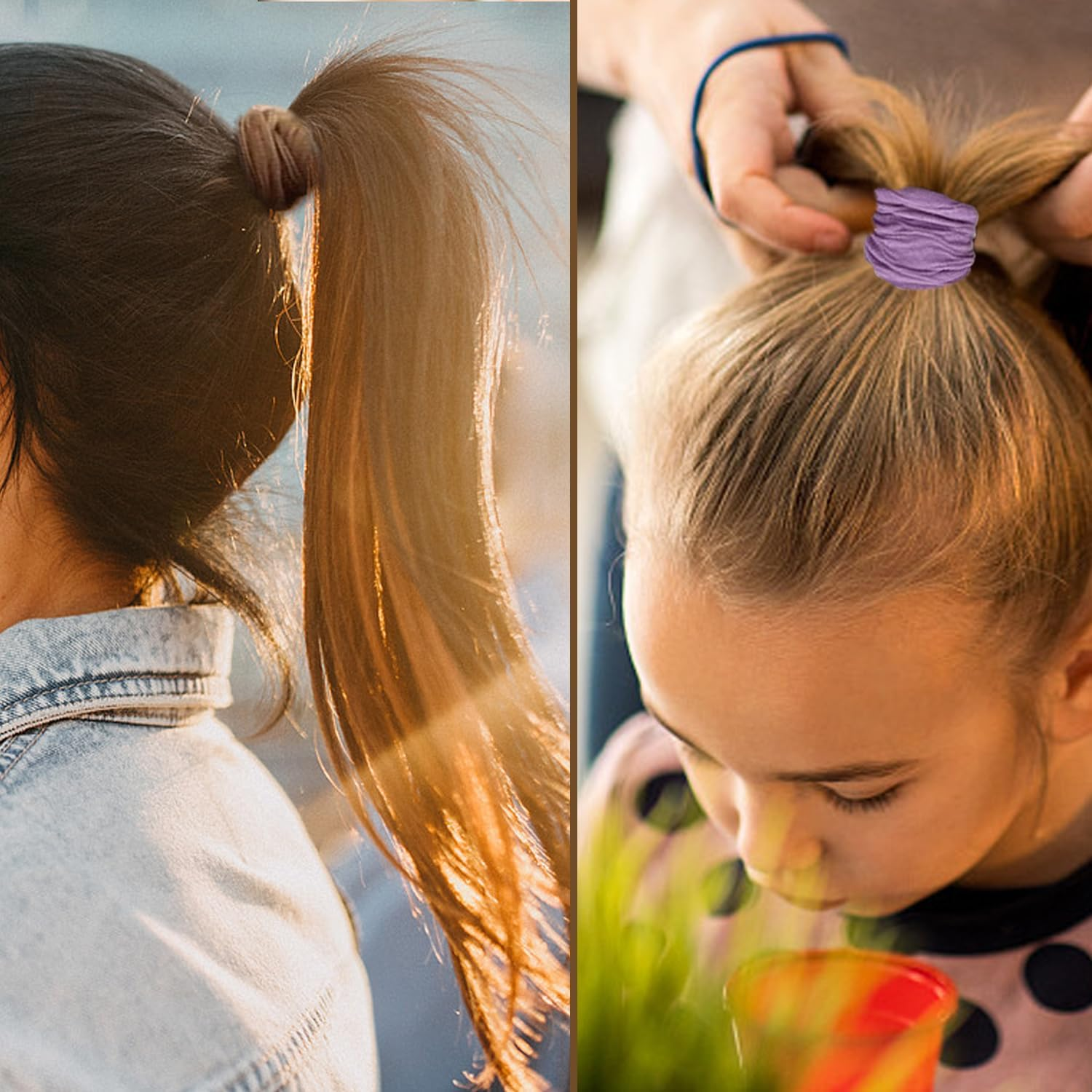 Pack of 25 Women'S Wide Hair Bobbles Elastic Hair Ties Ponytail Hair Bobbles Hair Fixing Tools Hair Accessories image number 1