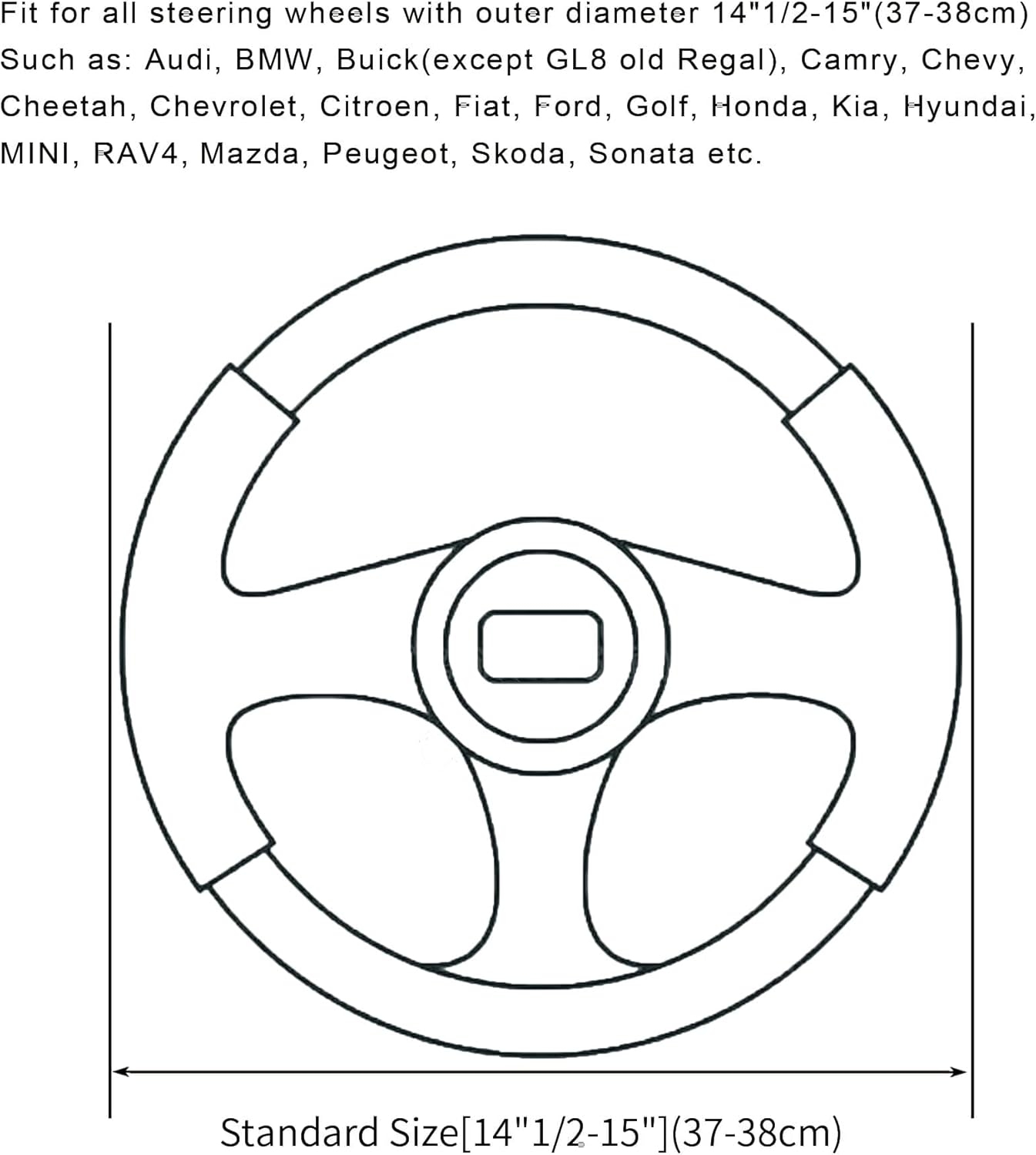 Fuzzy Winter Steering Wheel Covers for Women, Warm Cute Fluffy Car Wheel Cover for Sedan SUV, Super Soft Furry Girly Auto Plush Car Handle Cover (Gray, Standard Size[14" 1/2-15"](37-38Cm)) - Pink image number 3