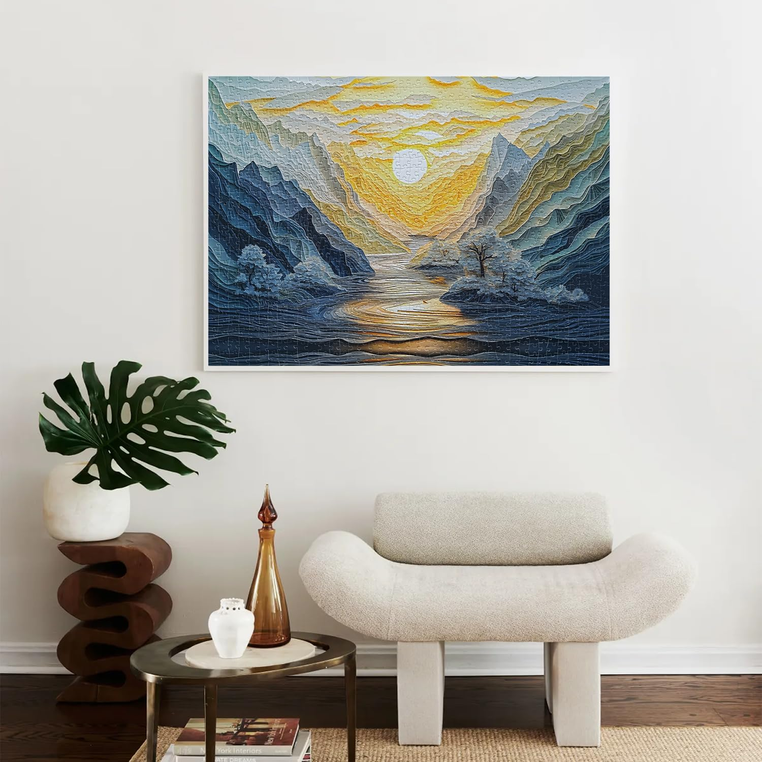 Jigsaw Puzzles for Adults 1000 Pieces Impossible Hard Difficult Challenging Puzzles for Adults 1000Pc Puzzle Sunrise at Mountain Peak Jigsaw Puzzle 1000 Pieces 28 X 20 Inch