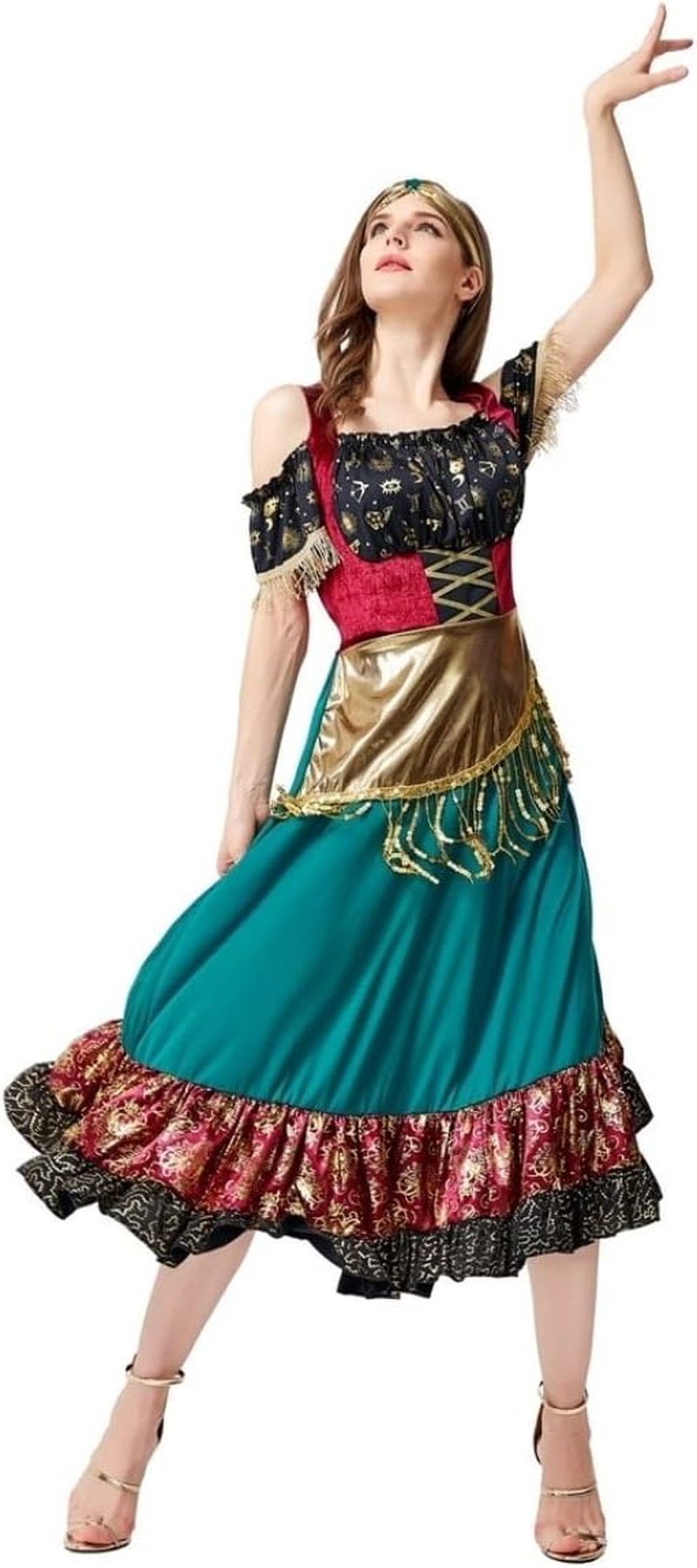 Costume Bay Womens Greek Roman Fever Goddess Toga Womens Cleopatra Fancy Dress Halloween Costume Fancy Dress Carnival Women Cosplay Costume image number 2