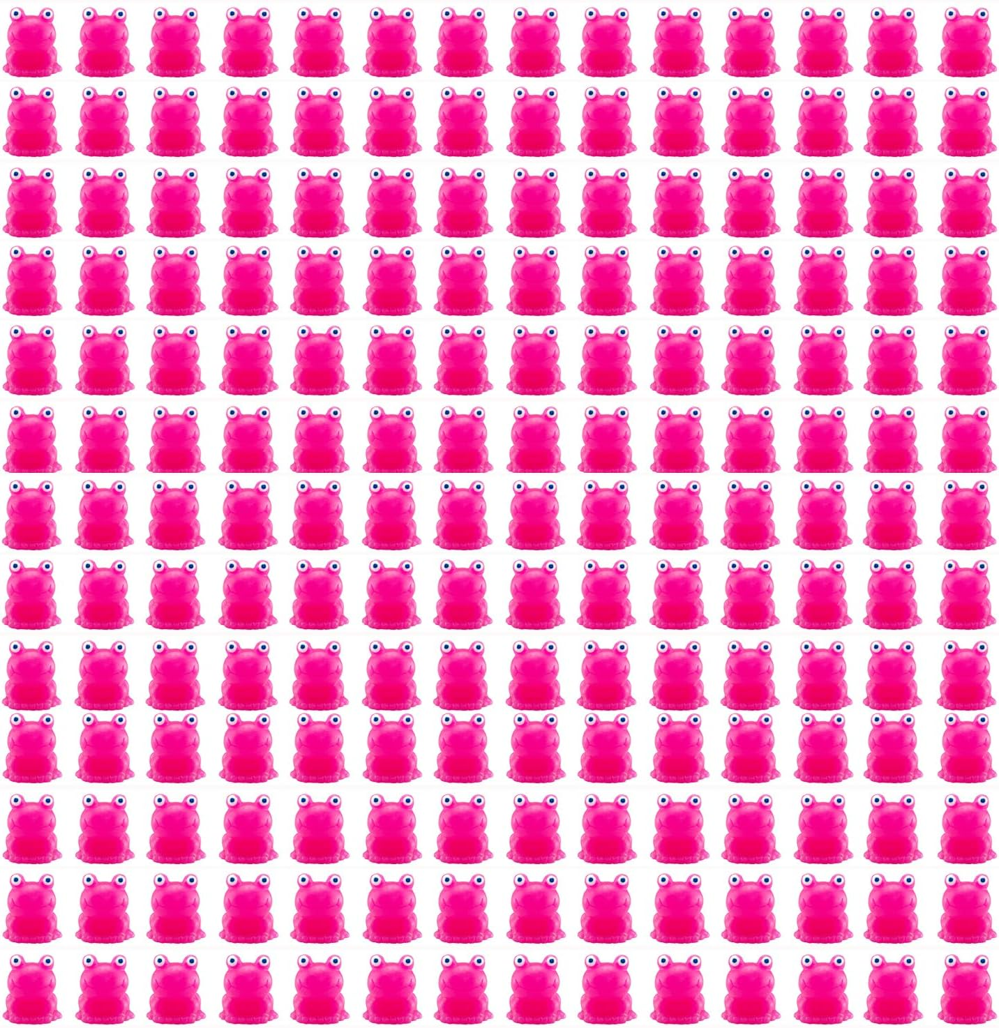 220 Pcs Mini Frogs, Bright Color Tiny Plastic Frogs for Home Fairy Garden Decor (Blue)